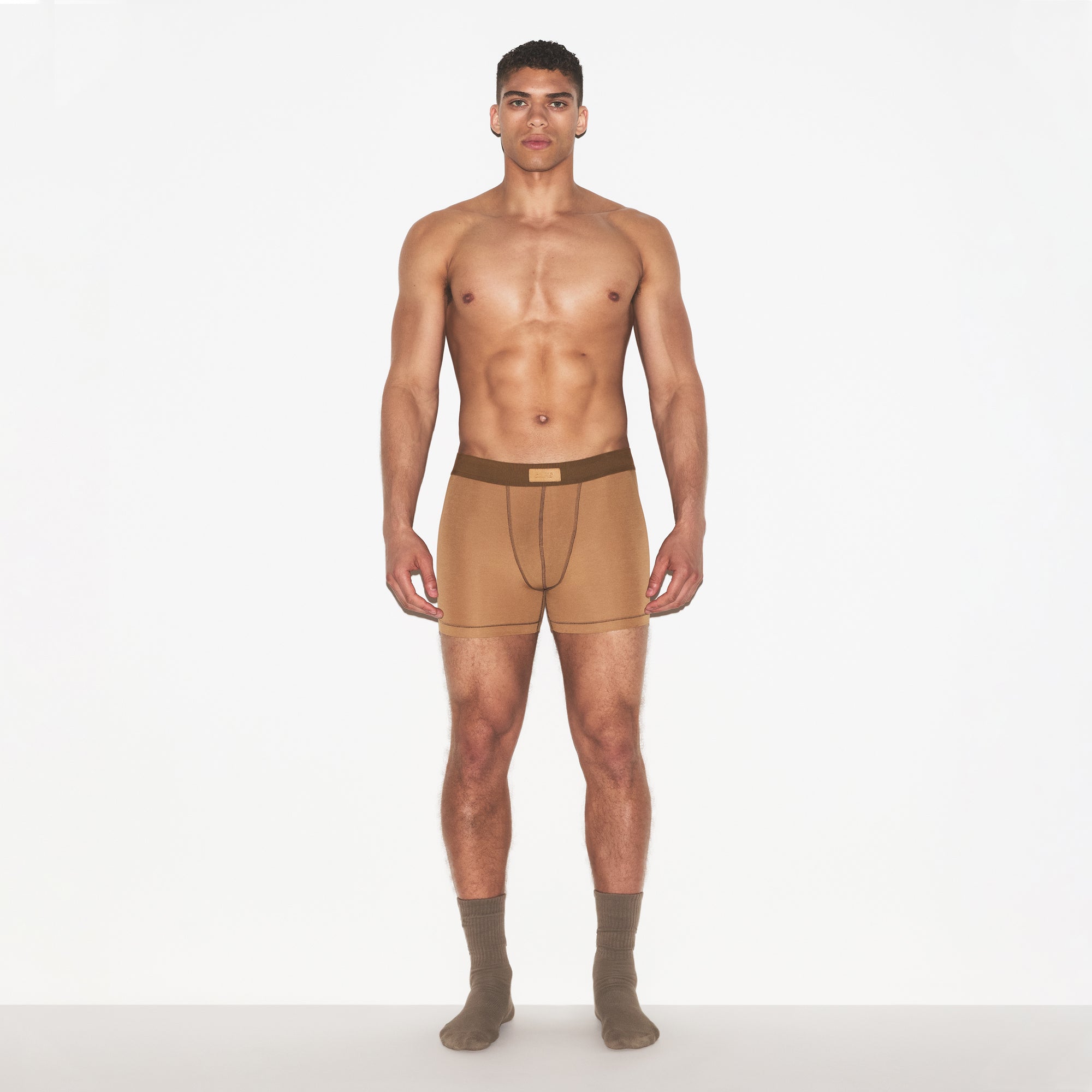 SKIMS COTTON MENS 3″ BOXER BRIEF | RUSSET - Mind Türkiye