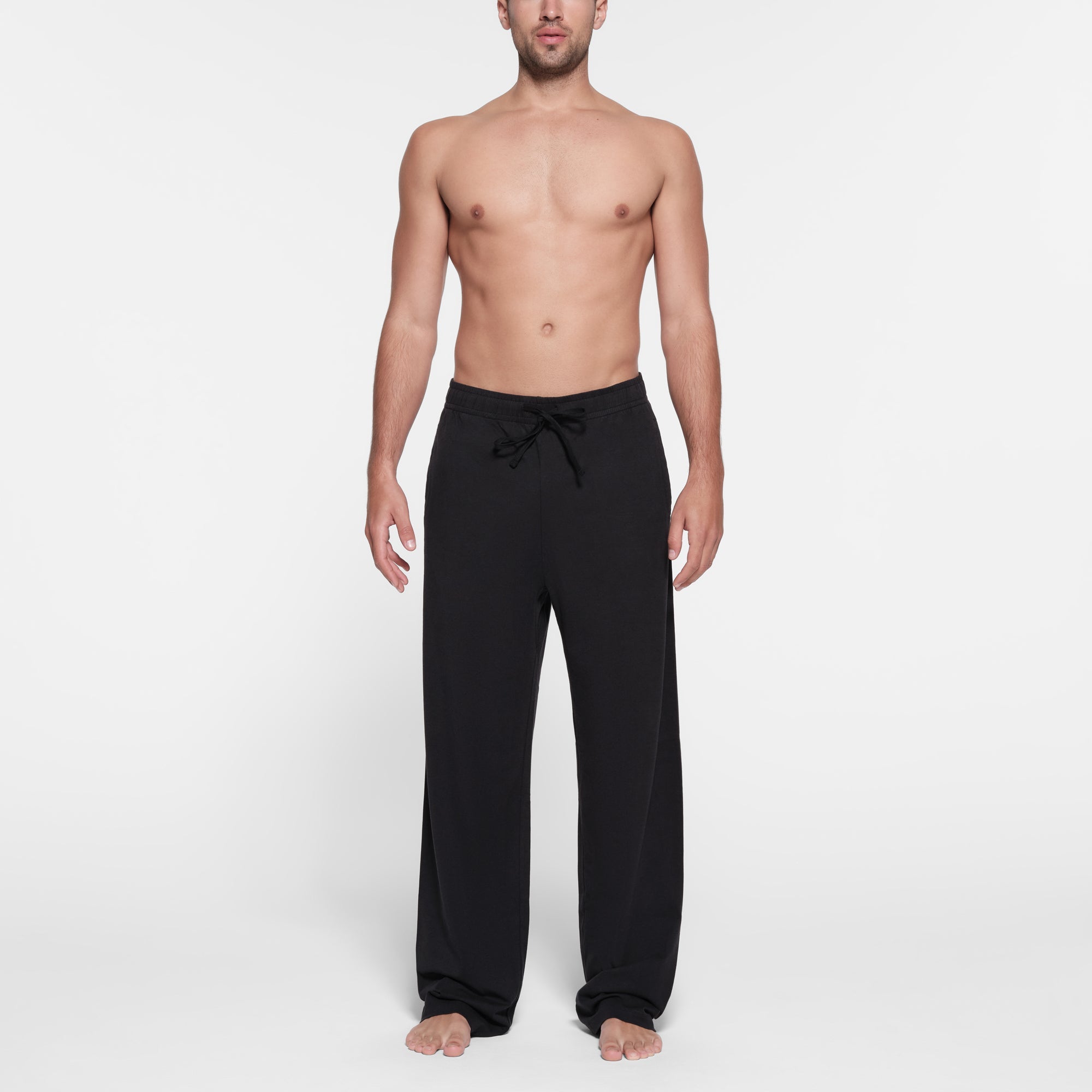 SKIMS JERSEY LOUNGE MENS RELAXED STRAIGHT LEG PANT | OBSIDIAN - Mind Türkiye