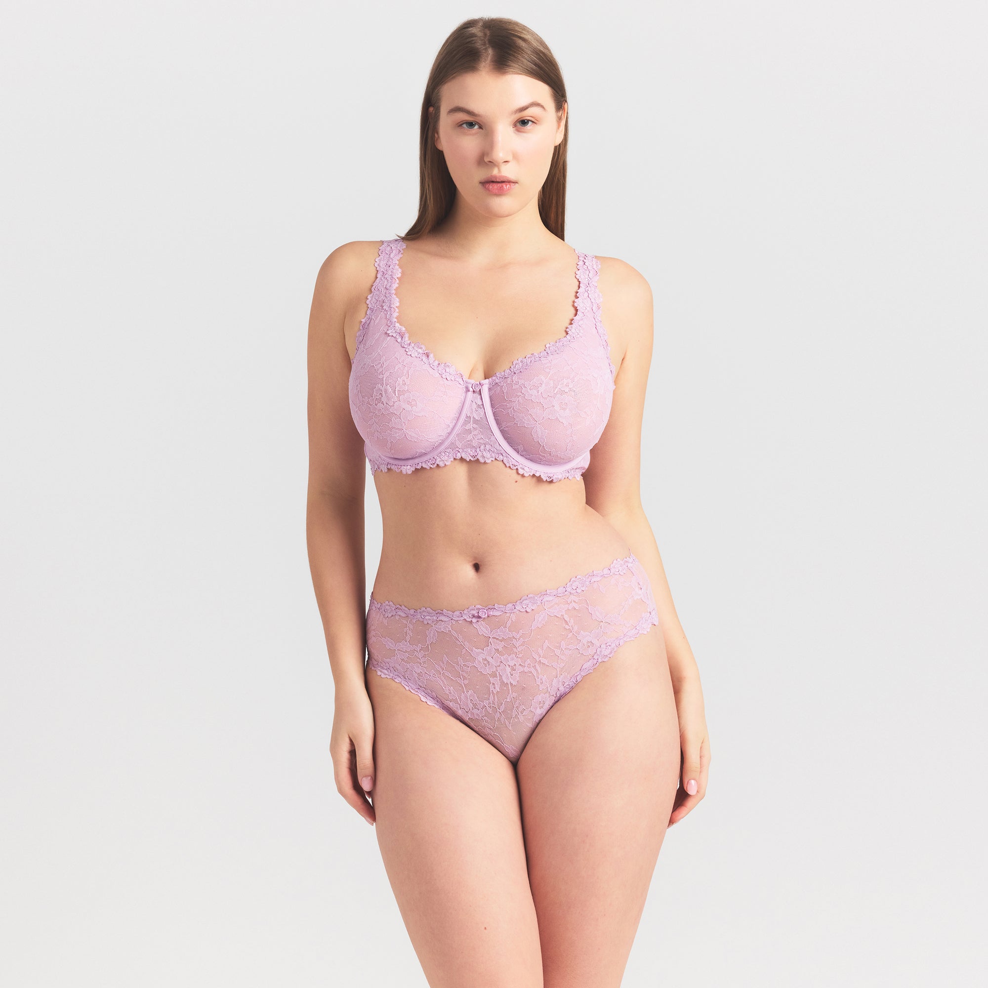 SKIMS STRETCH LACE BRIEF | BABY PINK - Mind Türkiye