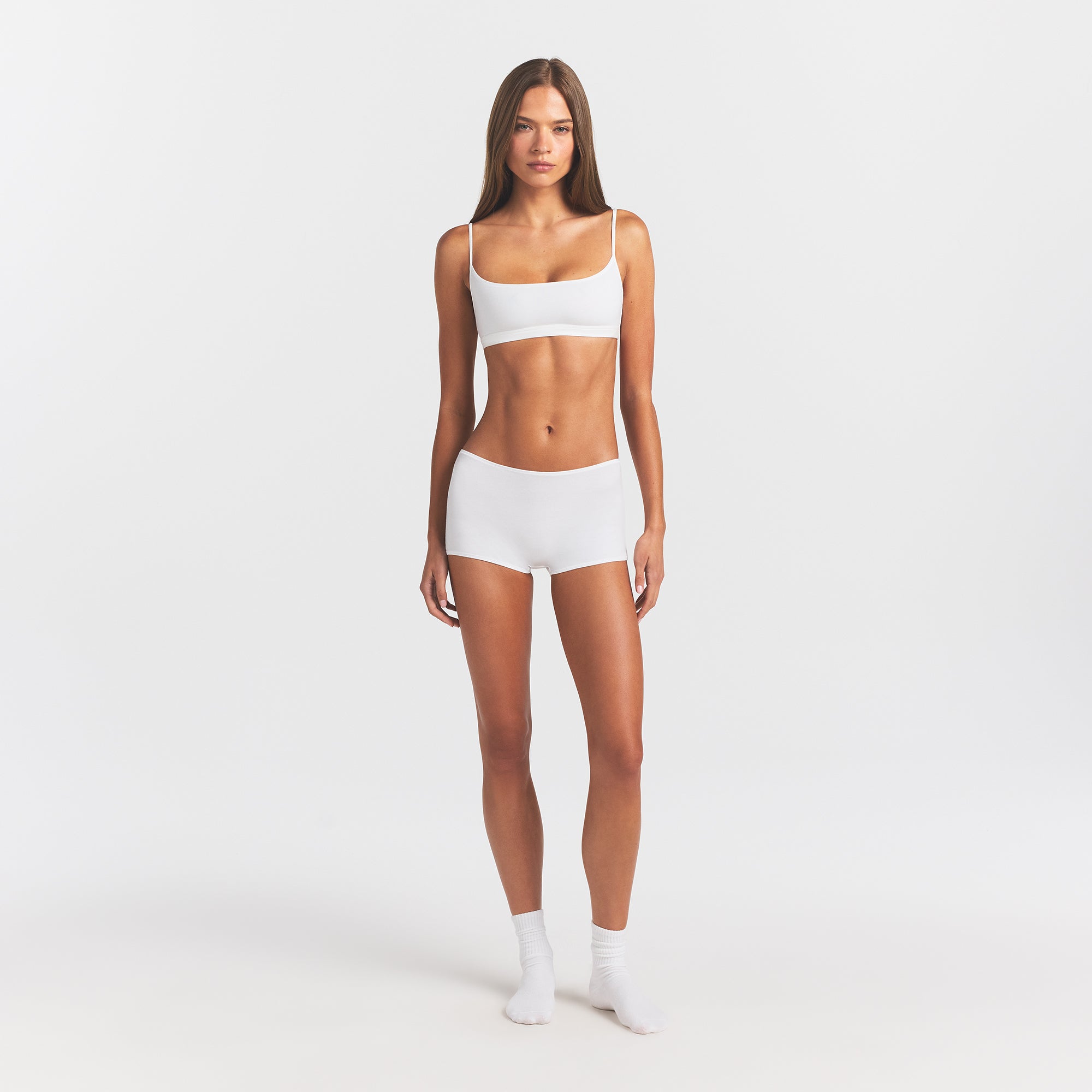 SKIMS EVERYDAY COTTON SCOOP BRALETTE | SNOW - Mind Türkiye