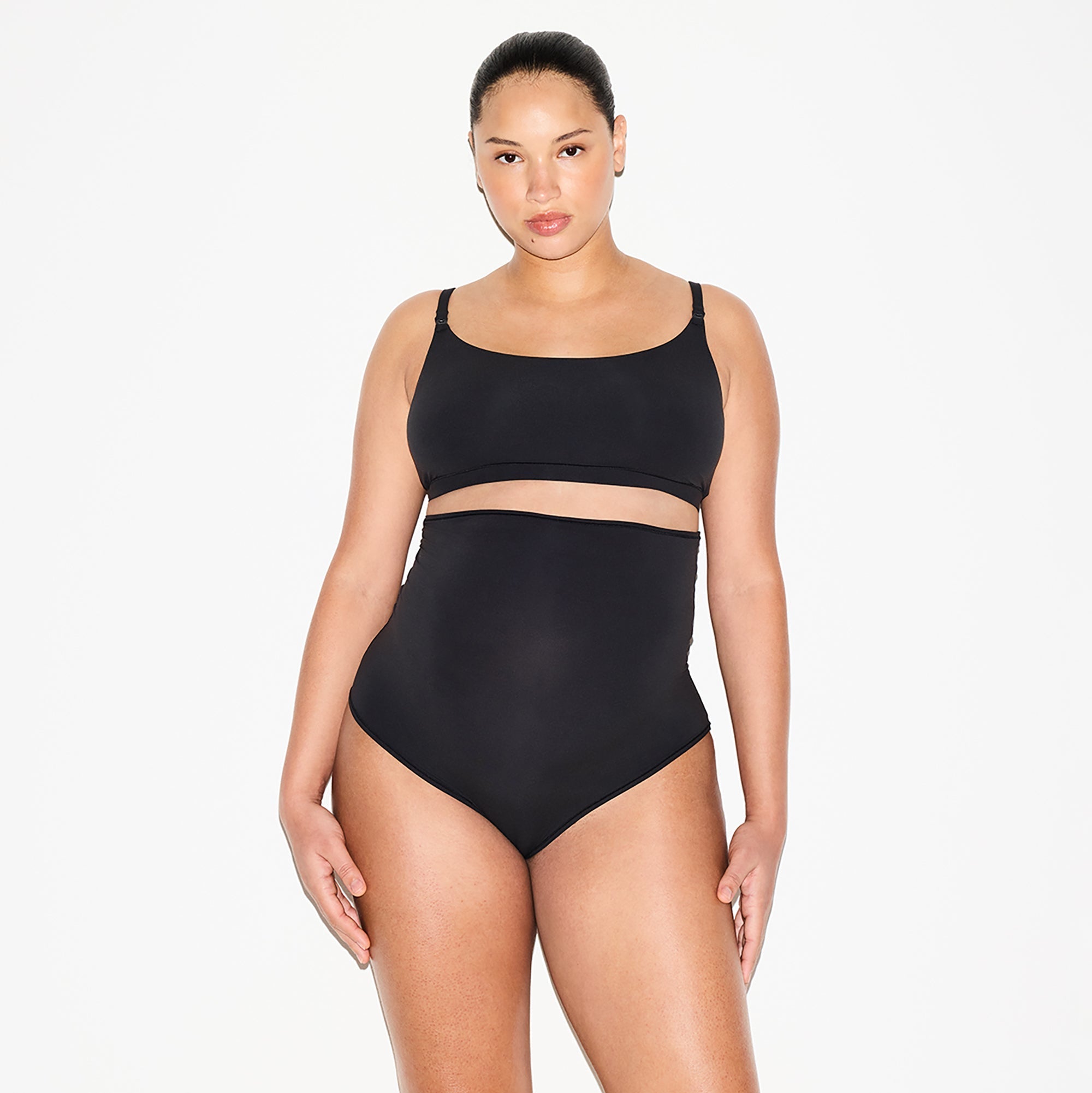 SKIMS FITS EVERYBODY MATERNITY NURSING SCOOP BRALETTE 2-PACK | ONYX - Mind Türkiye