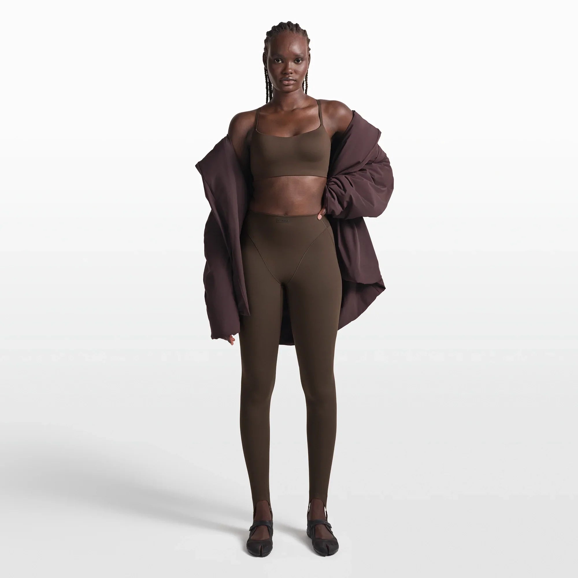 NikeSKIMS MATTE CONTOUR CAMI BRA | DARK SEPIA - Mind Türkiye