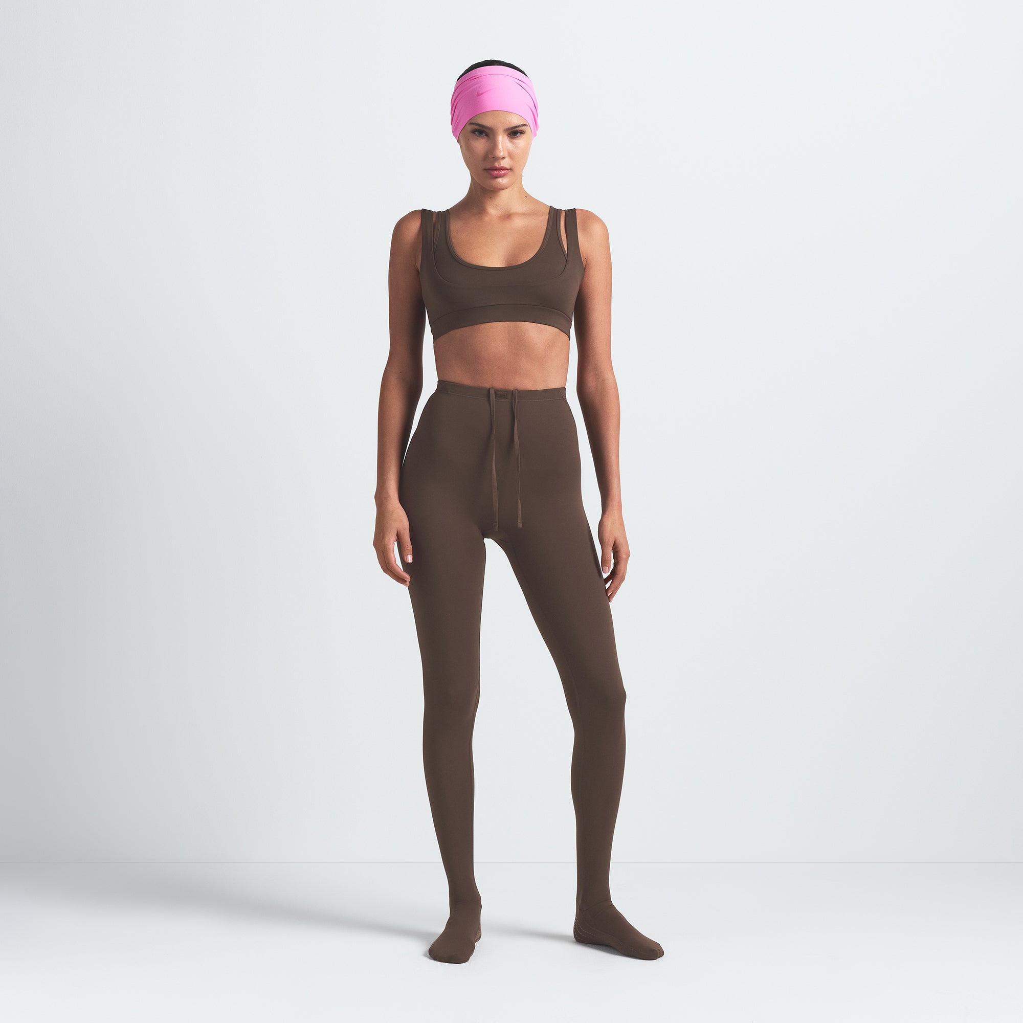 NikeSKIMS MATTE DOUBLE STRAP SCOOP BRA | DARK SEPIA - Mind Türkiye