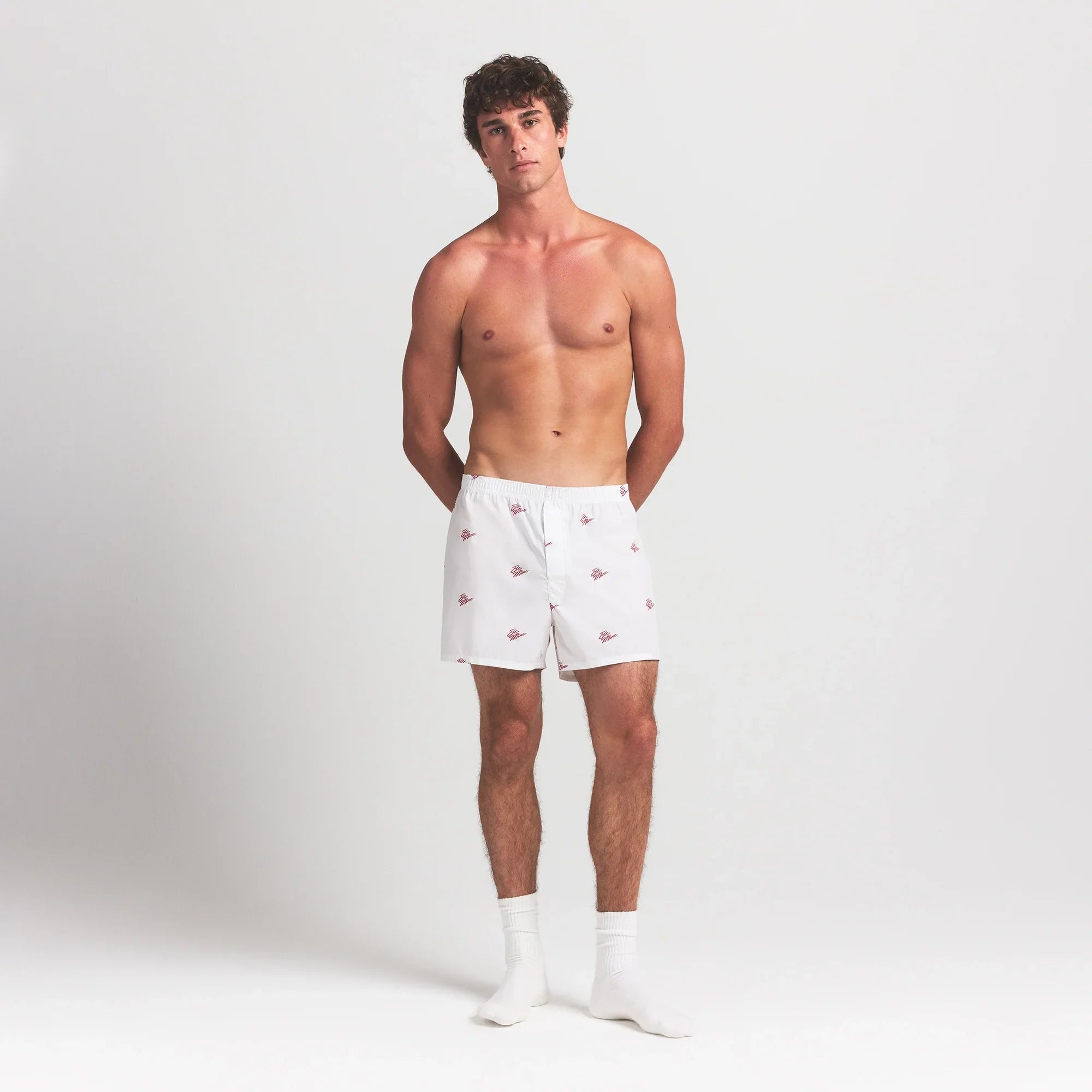 SKIMS COTTON POPLIN MENS BOXER | CHALK BE MINE - Mind Türkiye