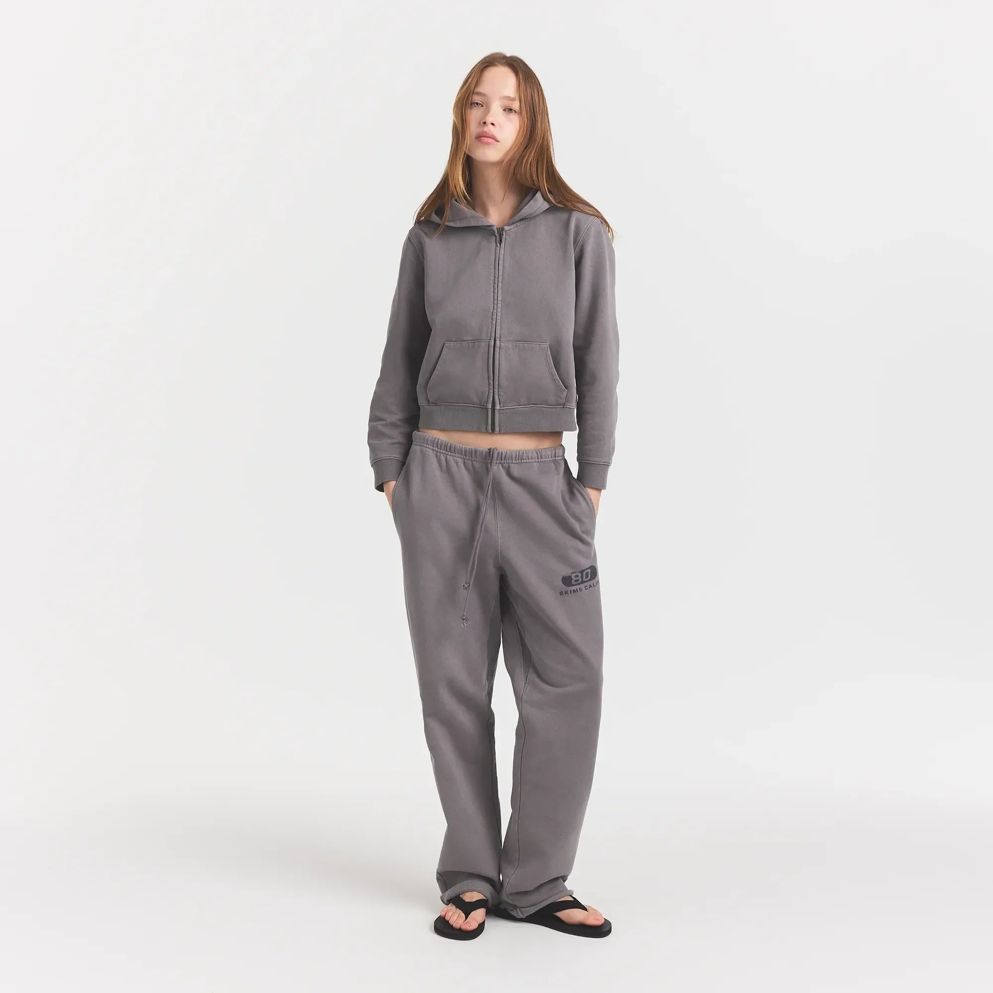 BOYFRIEND FLEECE STRAIGHT LEG PANT | SHADOW EIGHTY SKIMS - Mind Türkiye