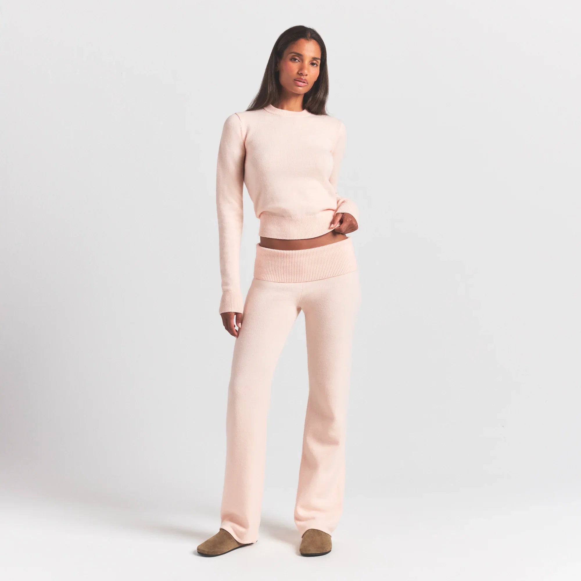 SKIMS SWEATER KNITS FOLDOVER PANT | PRIMROSE - Mind Türkiye