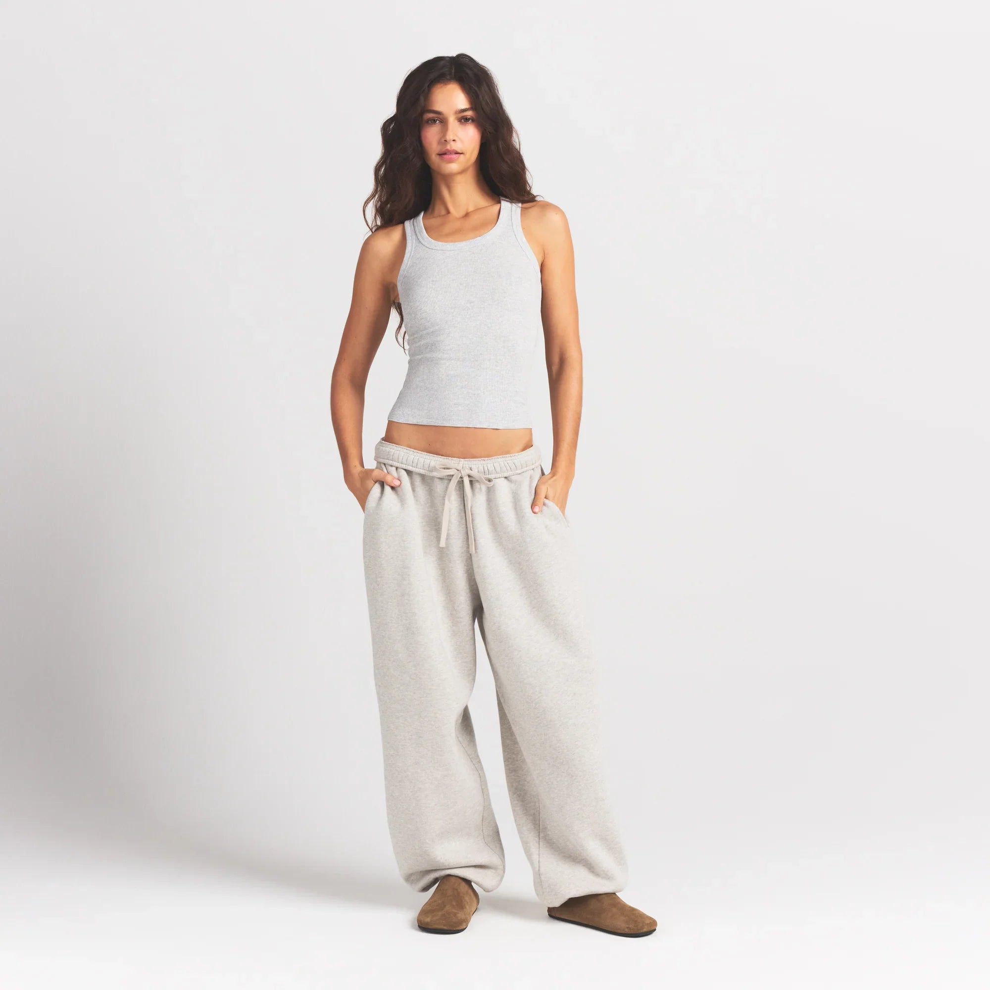 SKIMS HEAVYWEIGHT FLEECE OVERBedenD JOGGER | HEATHER GREY - Mind Türkiye