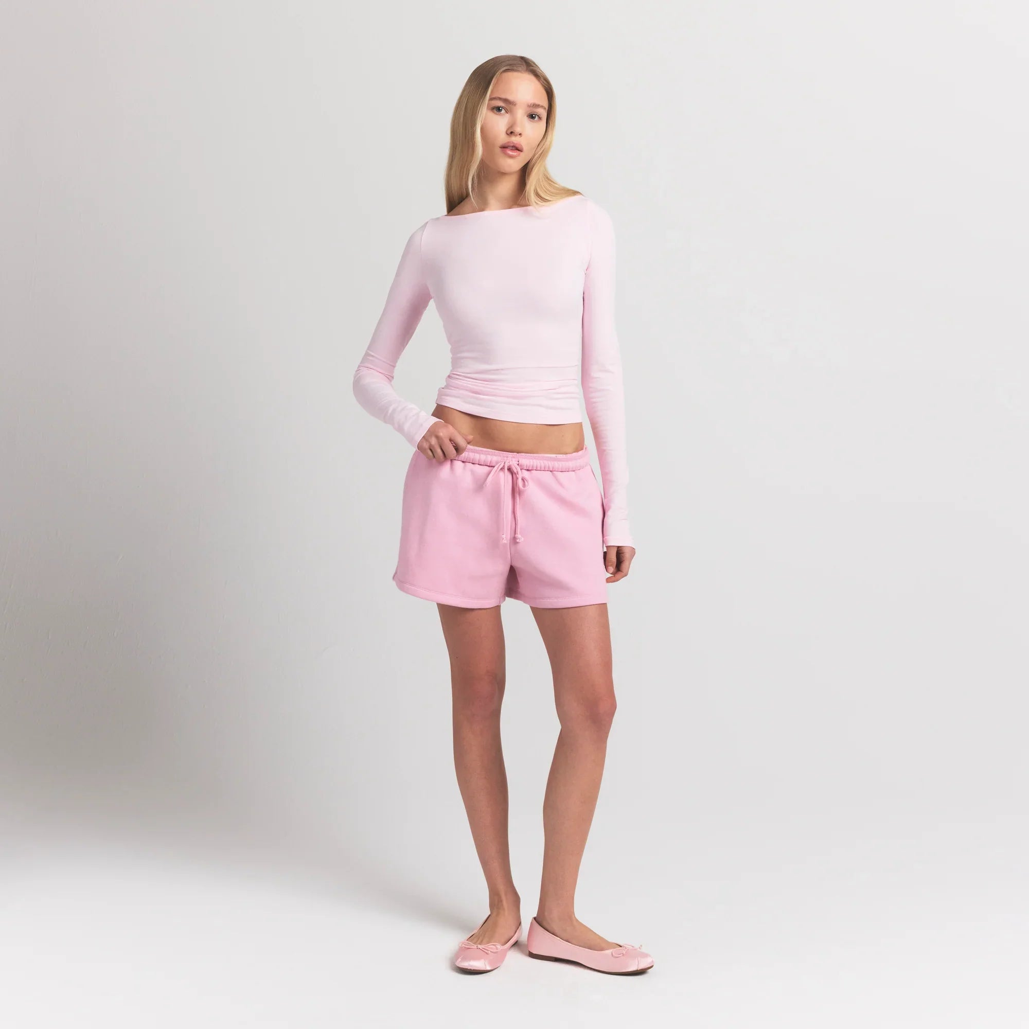 SKIMS COTTON FLEECE CLASSIC SHORT | HALITE - Mind Türkiye