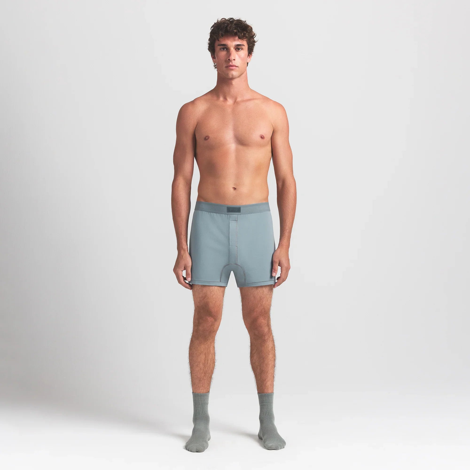 SKIMS COTTON MENS KNIT BOXER | SKY - Mind Türkiye