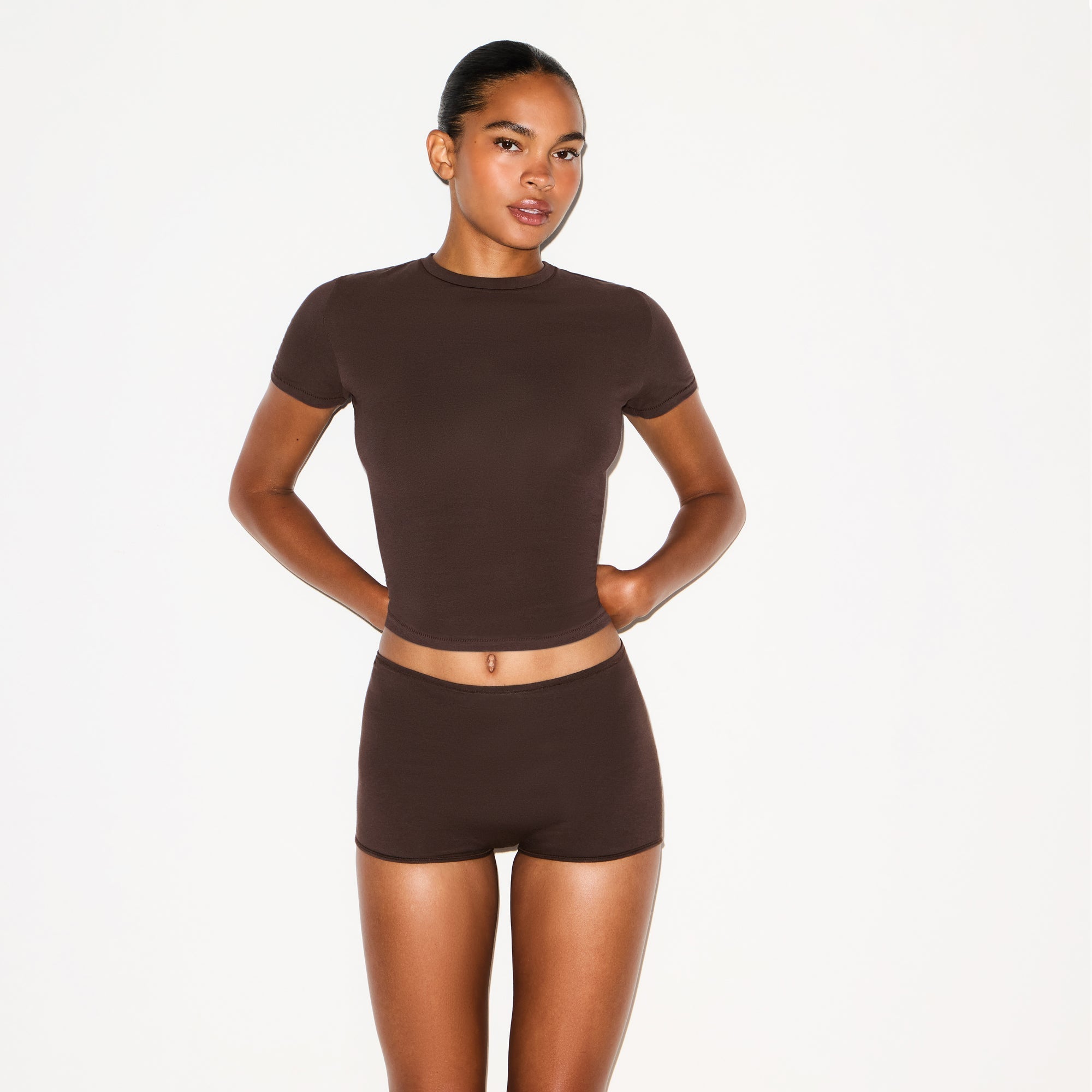 SKIMS PERIOD PANTIES BOY SHORT | ESPRESSO - Mind Türkiye