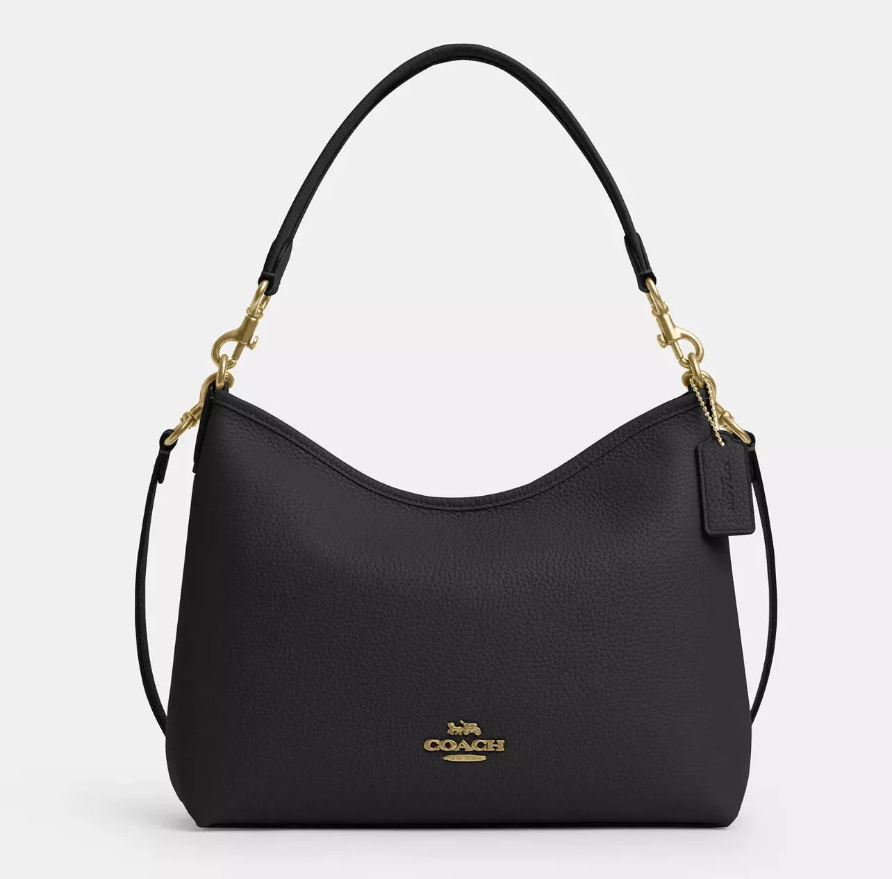 Coach Laurel Shoulder Bag – Gold/Black - Mind Türkiye