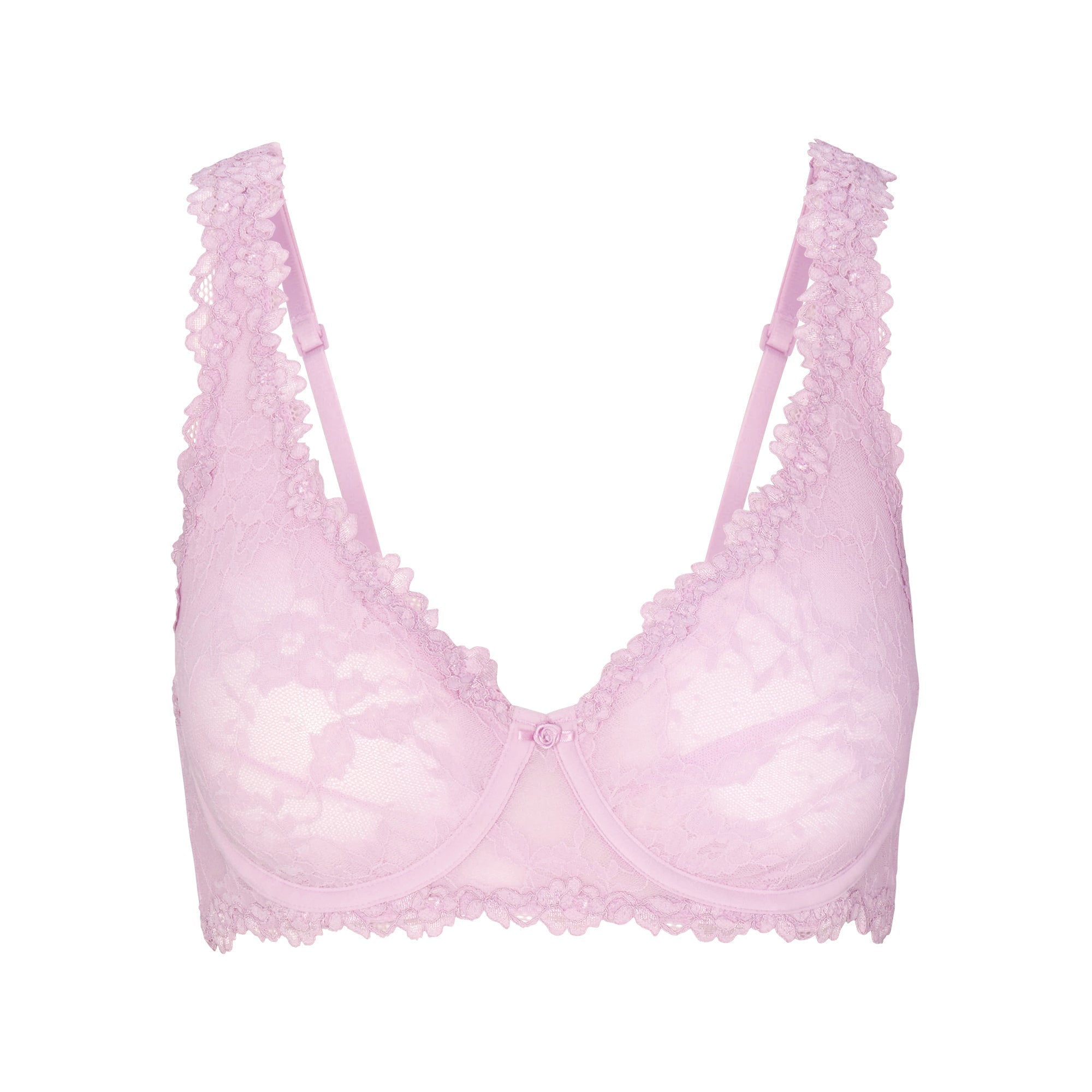 SKIMS STRETCH LACE UNLINED FULL COVERAGE BRA | BABY PINK - Mind Türkiye
