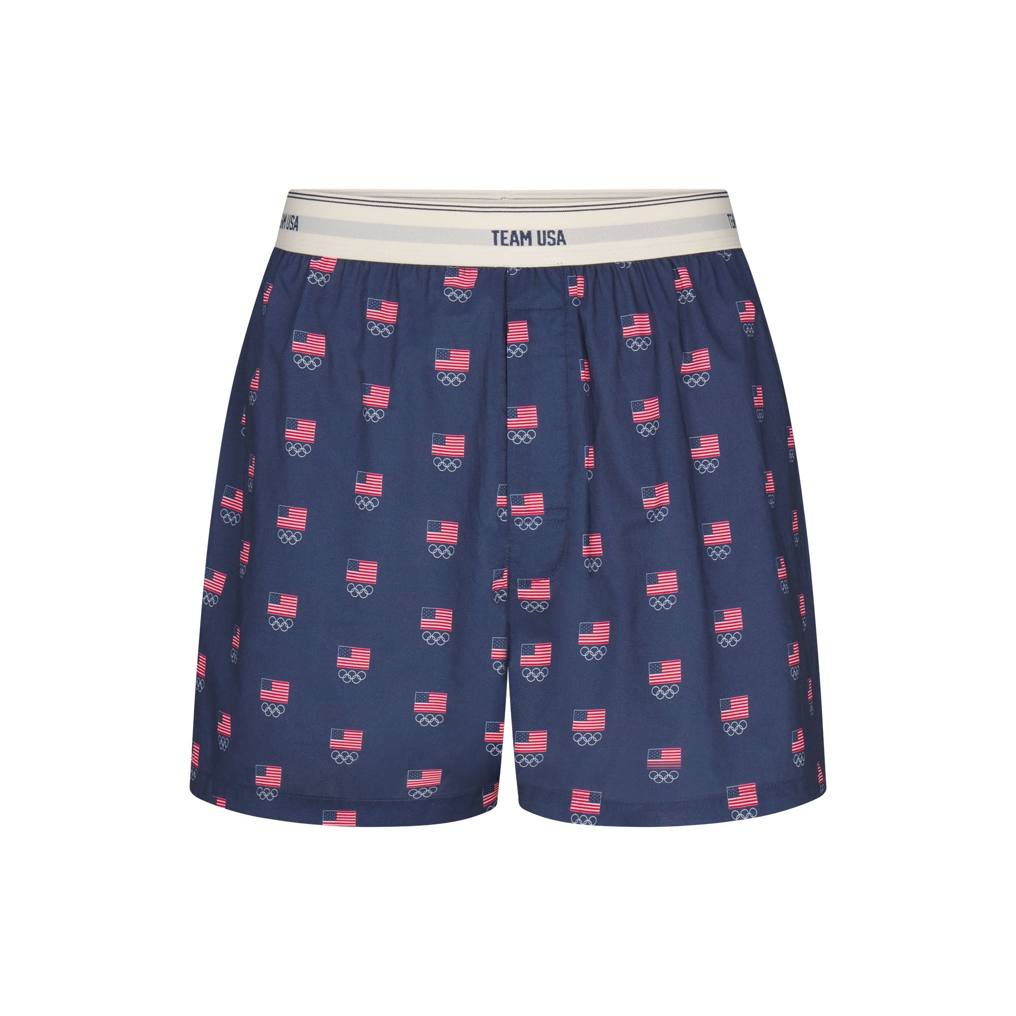 SKIMS FOR TEAM USA COTTON POPLIN MENS OLYMPIC BOXER | NAVY - Mind Türkiye