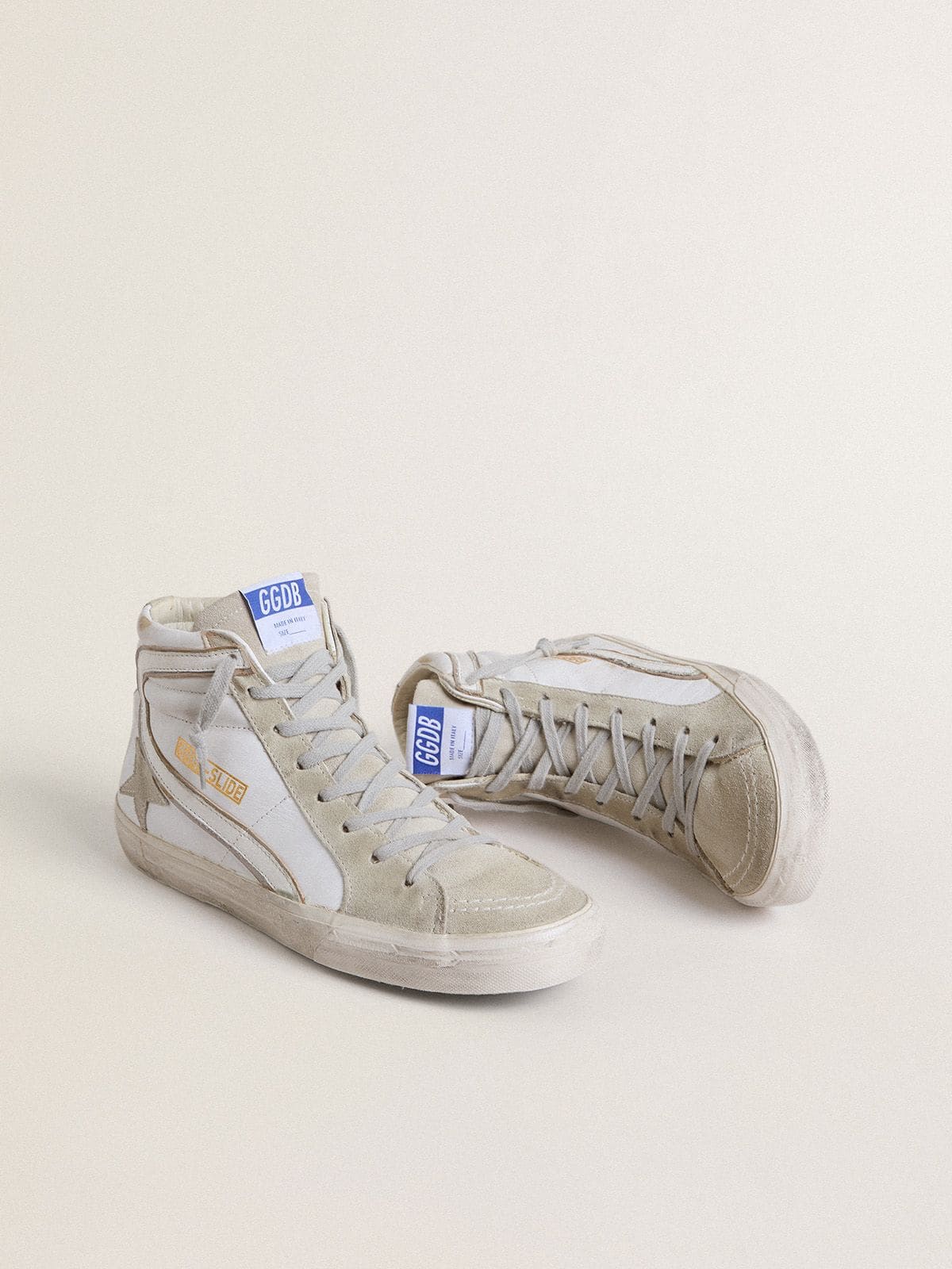 Golden Goose Men’s Slide In Leather With Suede Details - Mind Türkiye