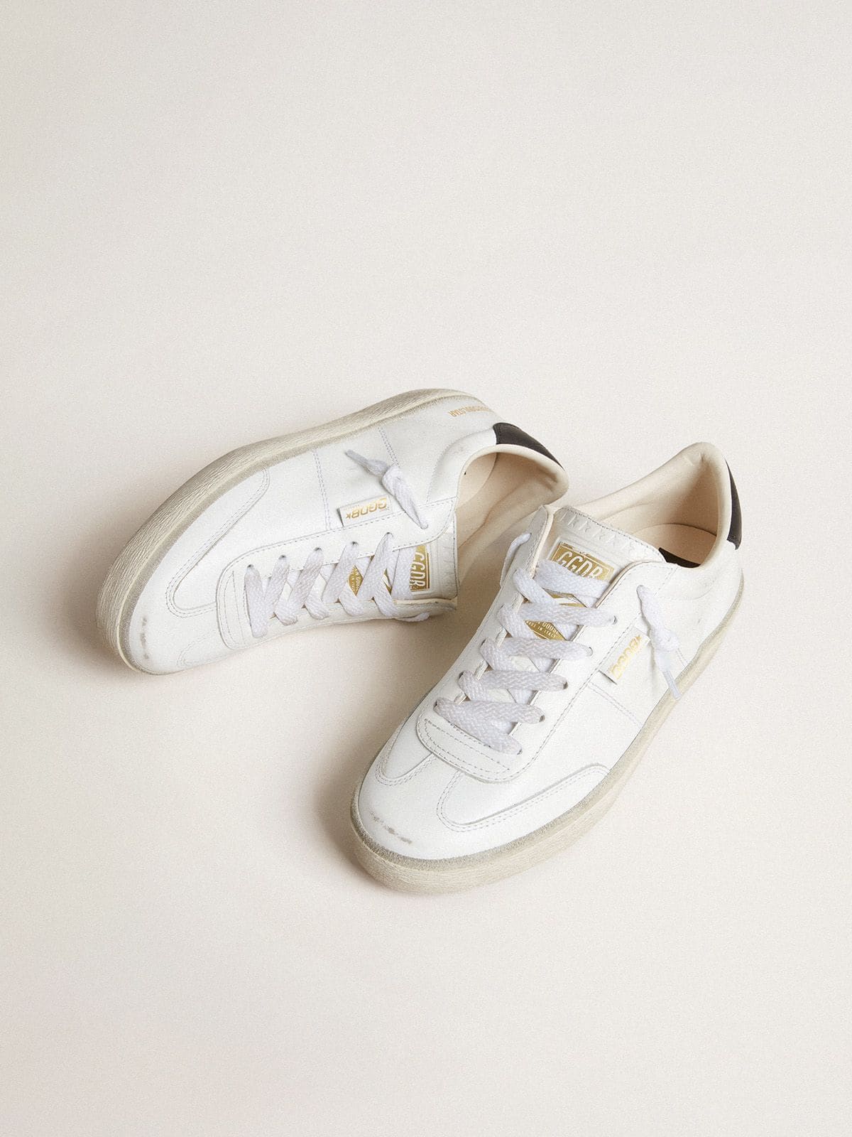 Golden Goose Men’s Soul Star In White Leather With Black Leather Heel Tab - Mind Türkiye