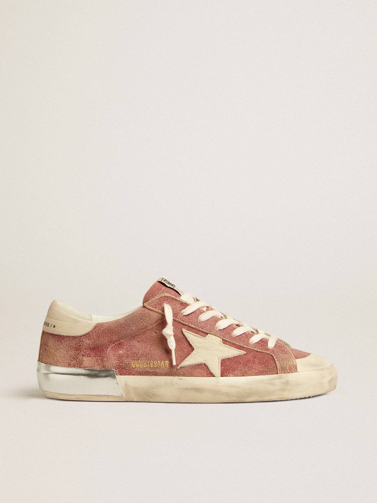 Golden Goose Men’s Super-Star In Red Leather With Cream Nubuck Star And Heel Tab - Mind Türkiye