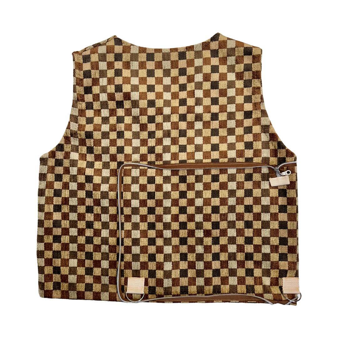 Cointel Porcini Checkered Bag Vest - Mind Türkiye