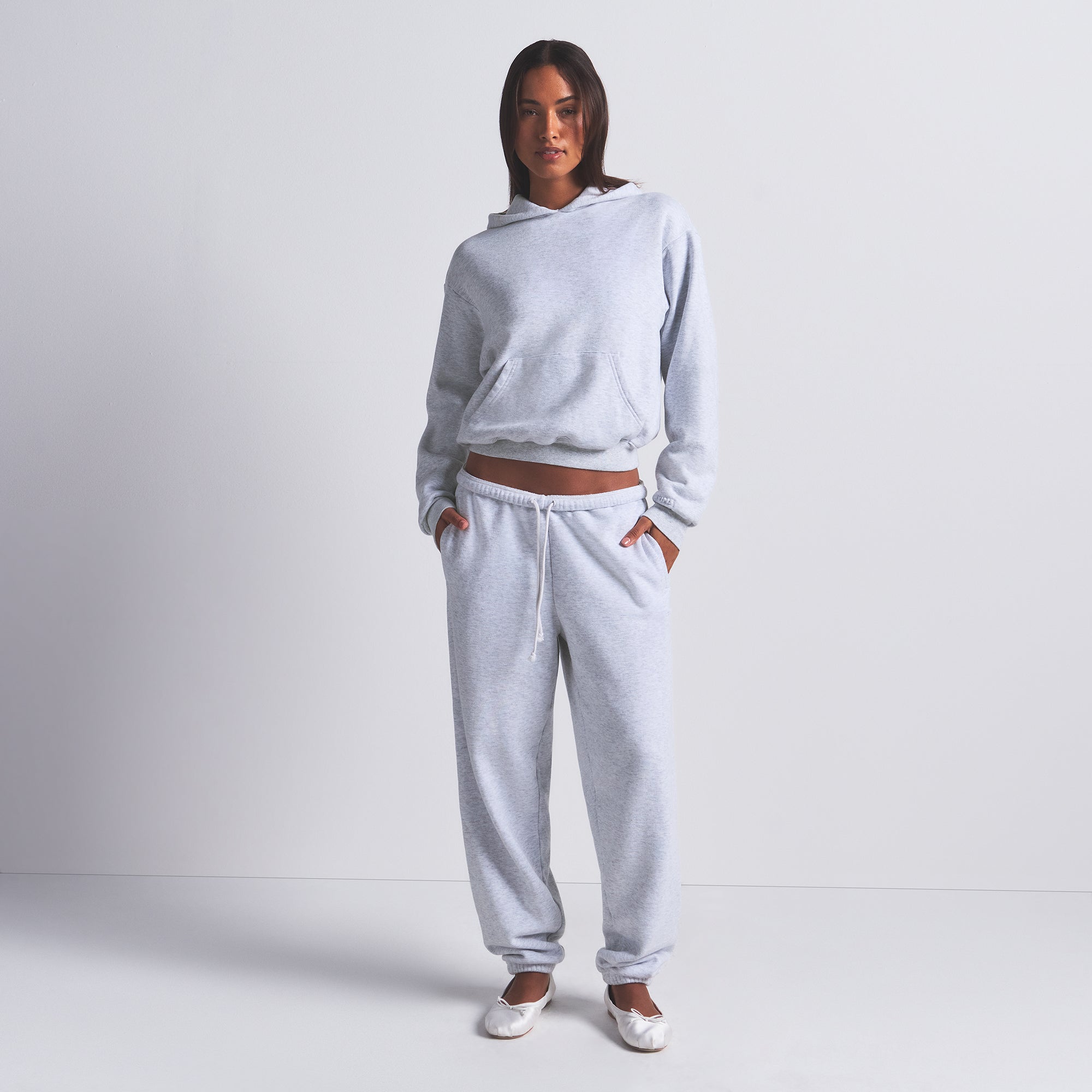 SKIMS COTTON FLEECE CLASSIC JOGGER | LIGHT HEATHER GREY - Mind Türkiye