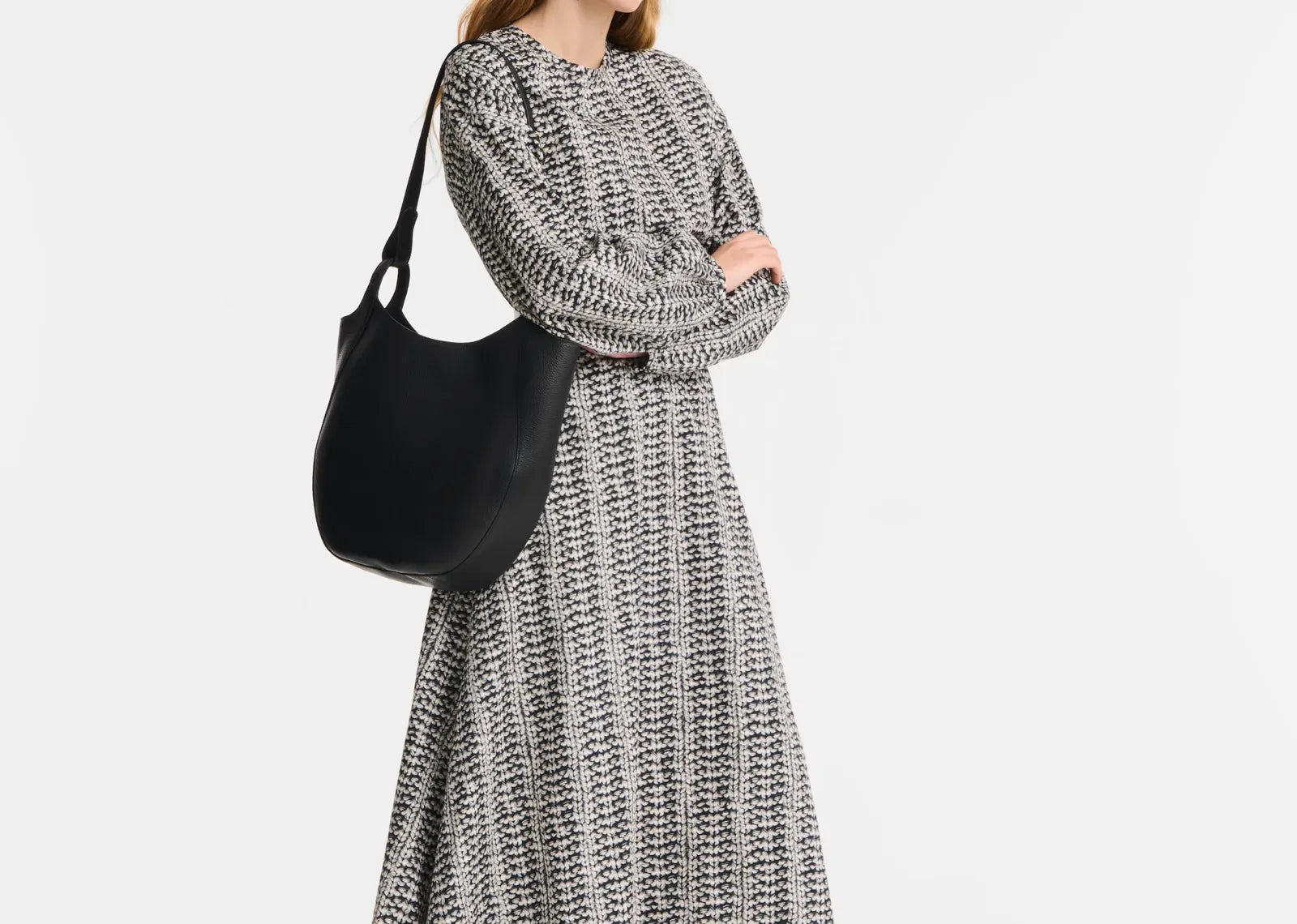 Longchamp Le Foulonné Lare Hobo Bag Black - Mind Türkiye