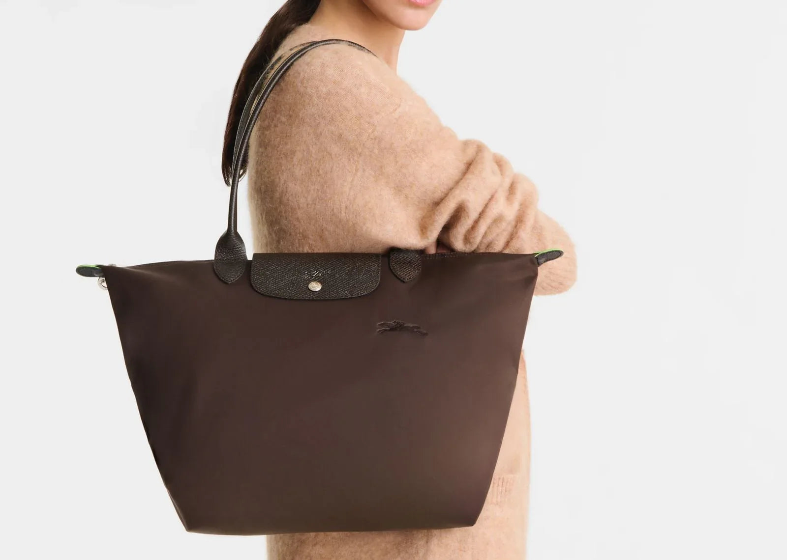 Longchamp Le Pliage Green Large Tote Bag Mocha - Mind Türkiye