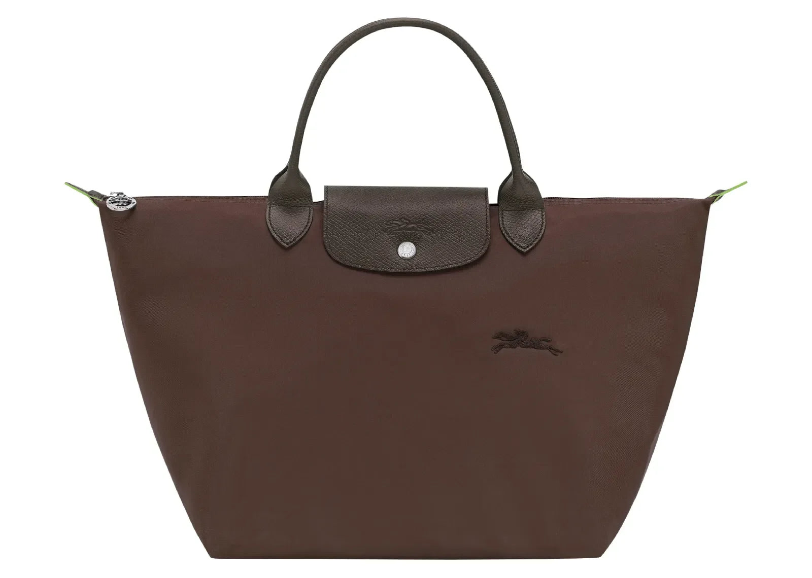 Longchamp Le Pliage Green Medium Handbag Mocha