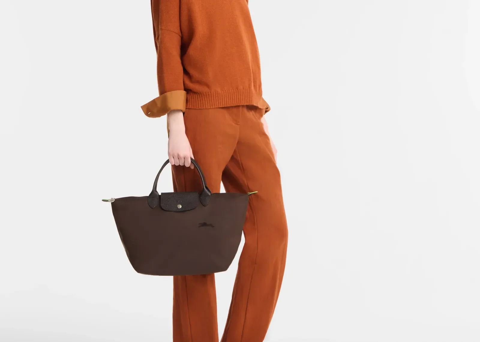 Longchamp Le Pliage Green Medium Handbag Mocha - Mind Türkiye