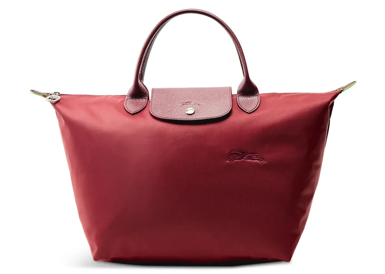Longchamp Le Pliage Green Medium Handbag Pomegranate