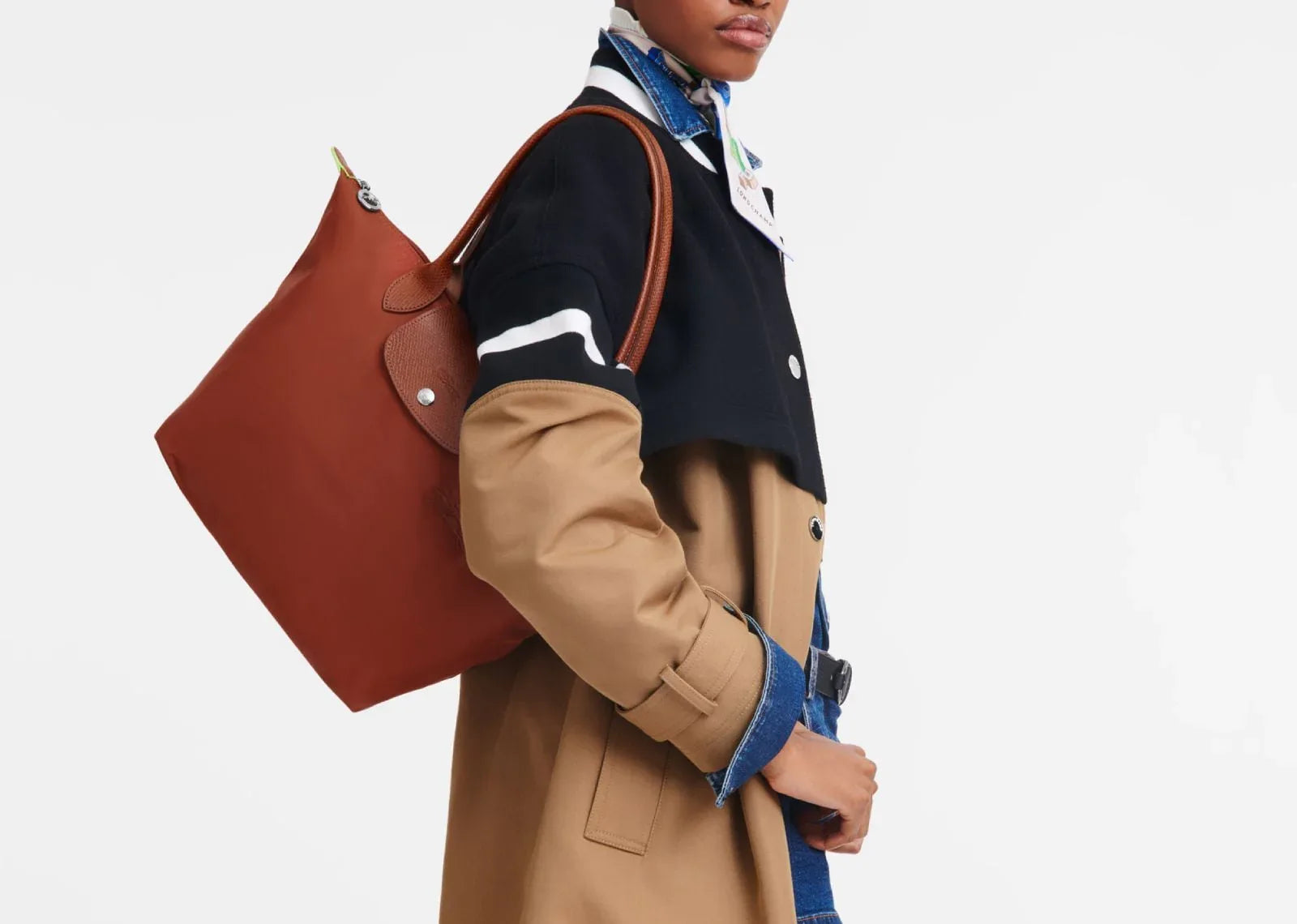 Longchamp Le Pliage Green Medium Tote Bag Chestnut - Mind Türkiye