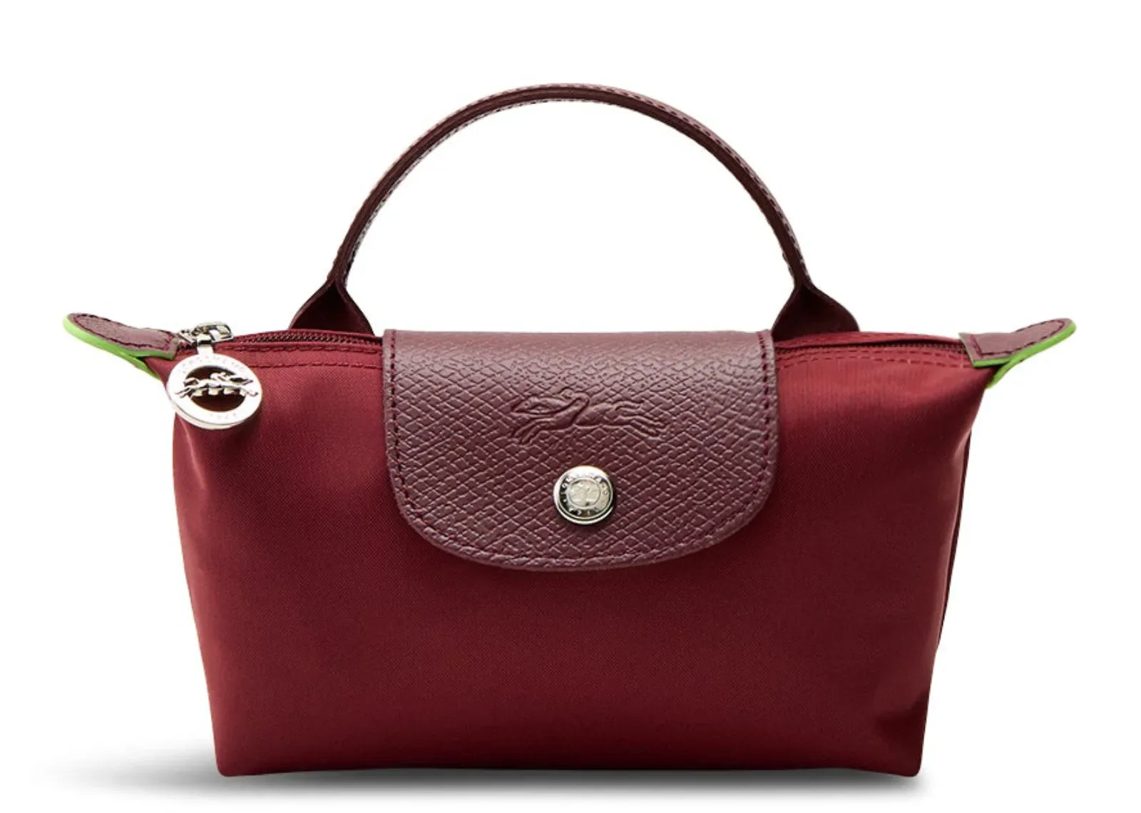 Longchamp Le Pliage Green Pouch With Handle Pomegranate - Mind Türkiye