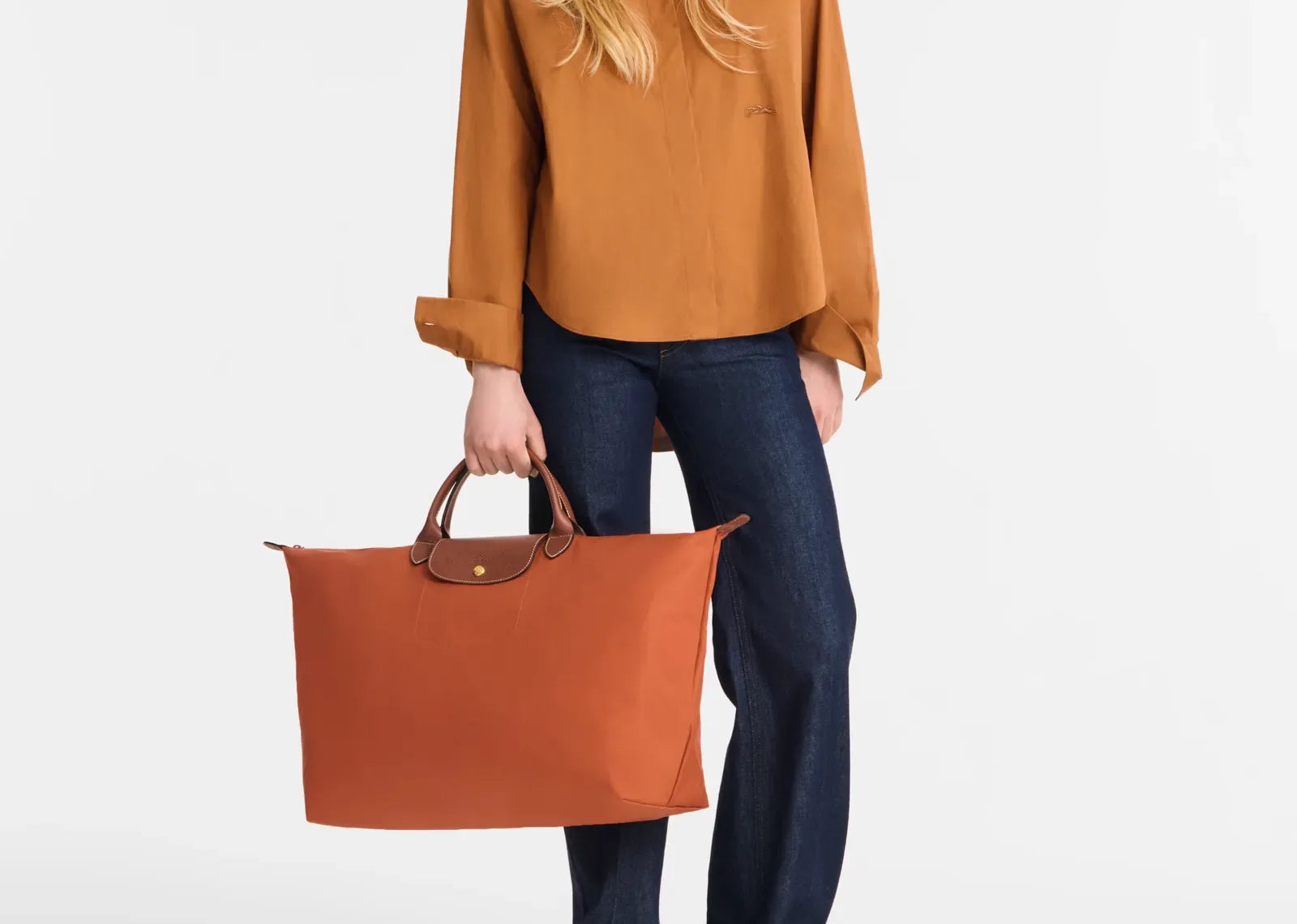 Longchamp Le Pliage Original L Travel Bag Brick - Mind Türkiye