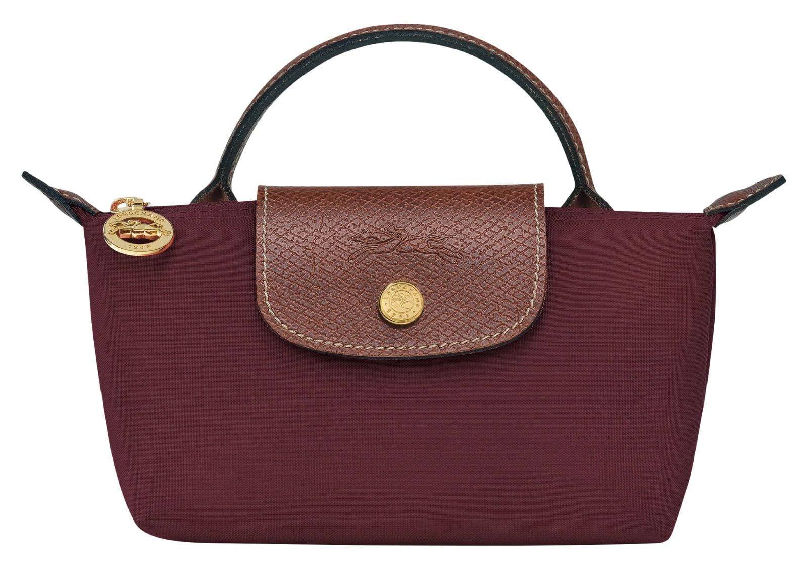 Longchamp Le Pliage Original Pouch With Handle Burgundy - Mind Türkiye