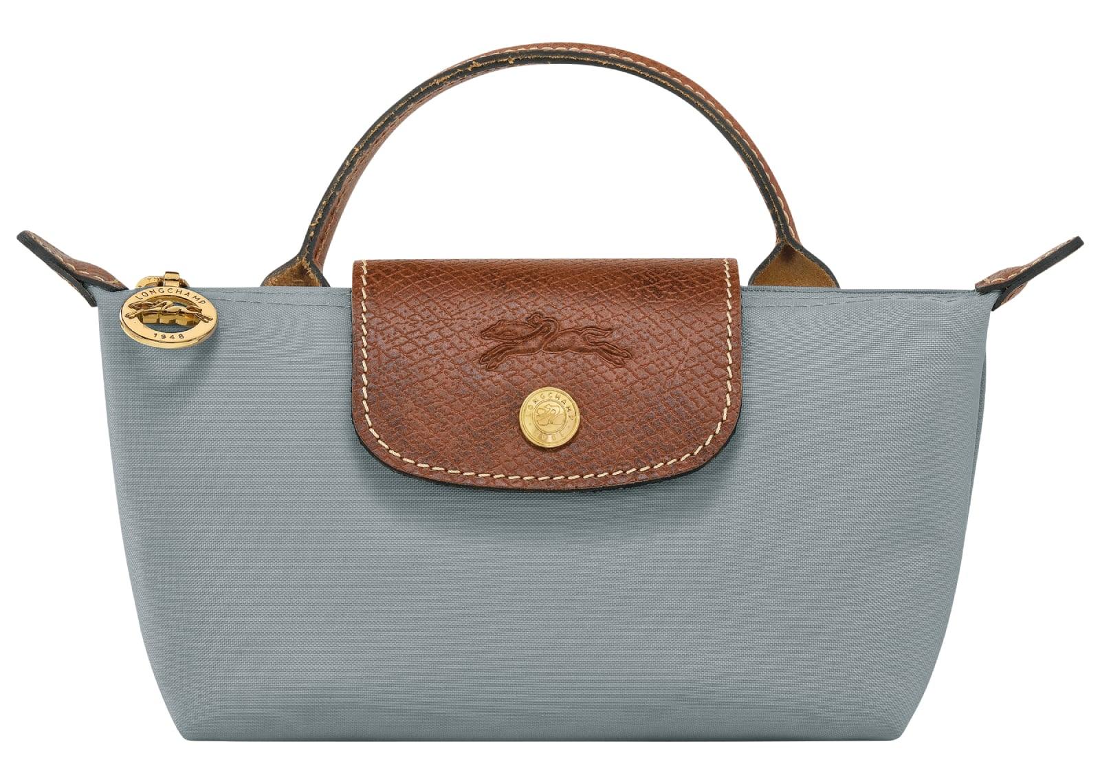 Longchamp Le Pliage Original Pouch With Handle Steel - Mind Türkiye