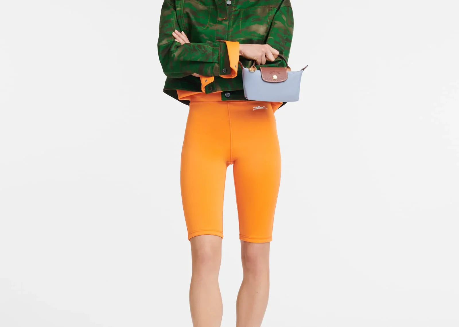 Longchamp Le Pliage Original Pouch With Handle Steel - Mind Türkiye