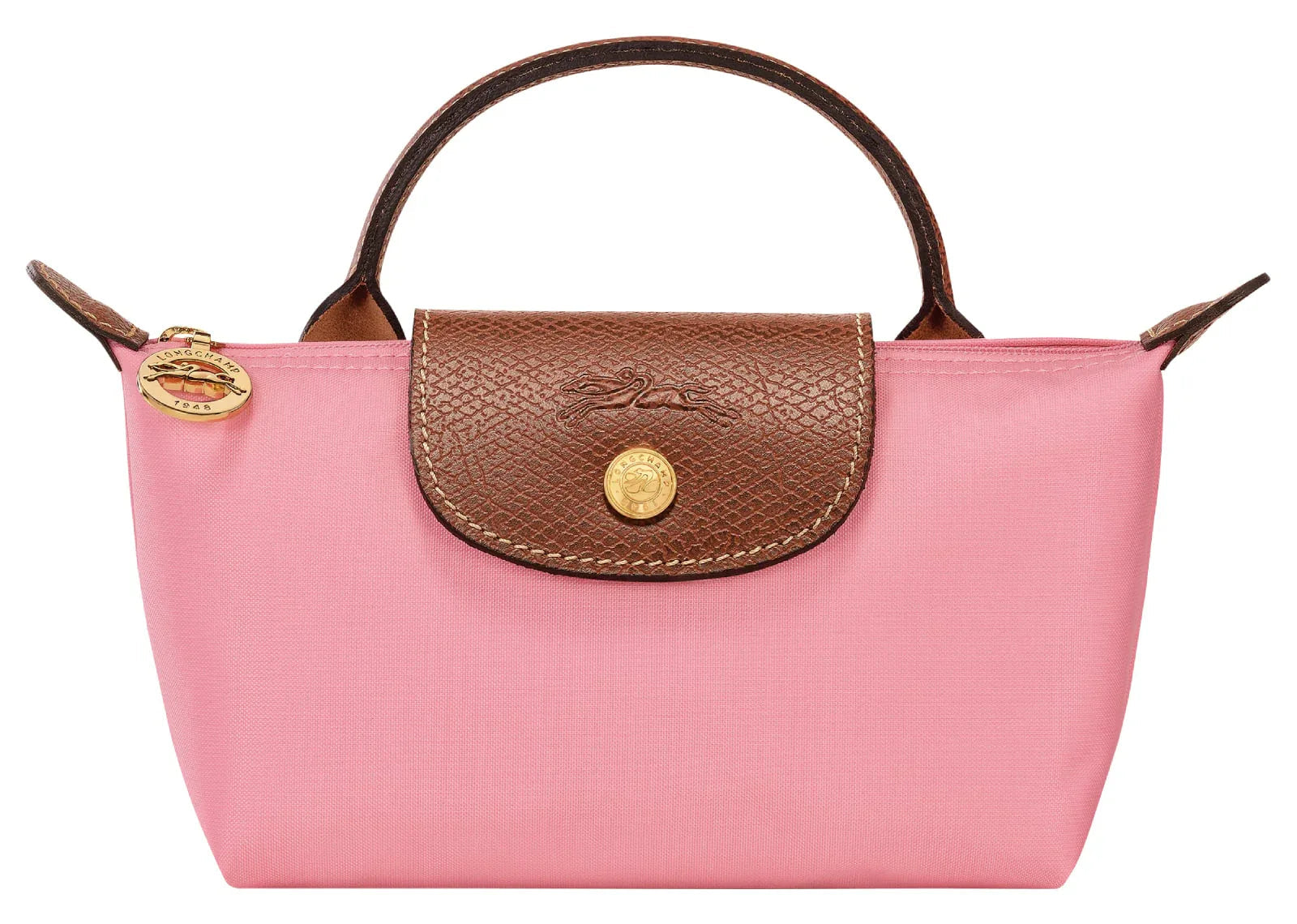 Longchamp Le Pliage Original Pouch With Handle Marshmallow