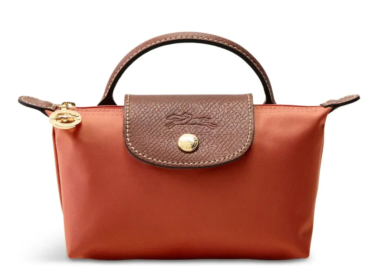 Longchamp Le Pliage Original Pouch With Handle Tomato