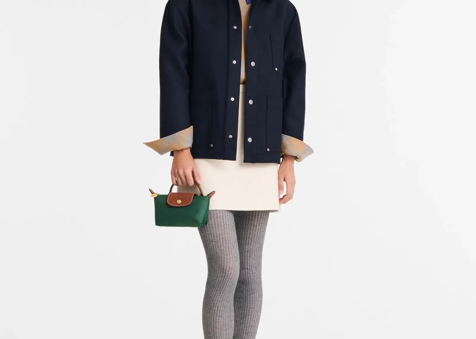 Longchamp Le Pliage Original Pouch With Handle British Green - Mind Türkiye