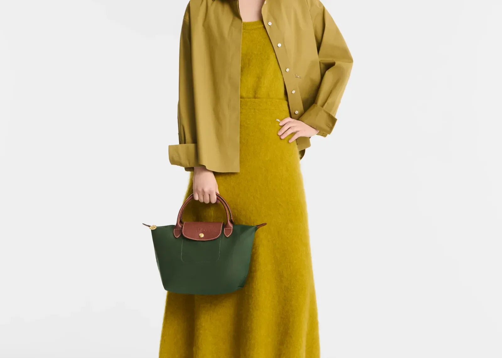 Longchamp Le Pliage Original Small Handbag British Green - Mind Türkiye