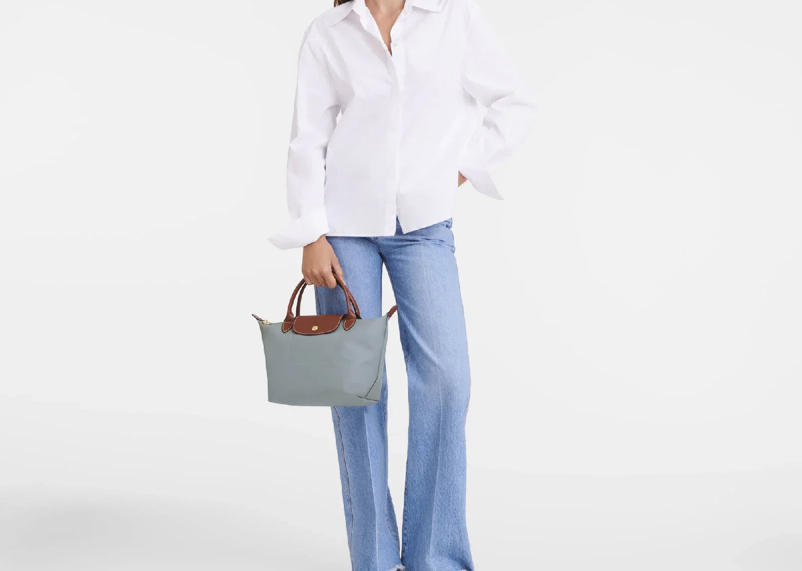 Longchamp Le Pliage Original Small Handbag Steel - Mind Türkiye