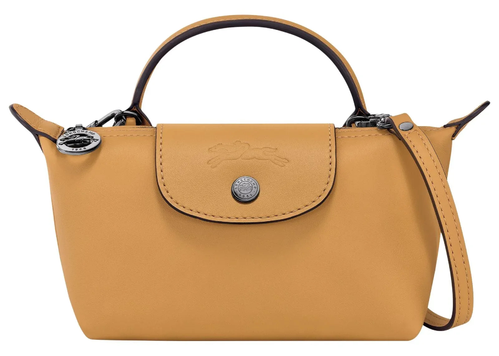 Longchamp Le Pliage Xtra XS Pouch Leather Honey - Mind Türkiye