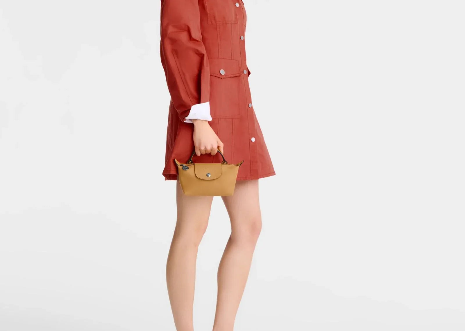 Longchamp Le Pliage Xtra XS Pouch Leather Honey - Mind Türkiye