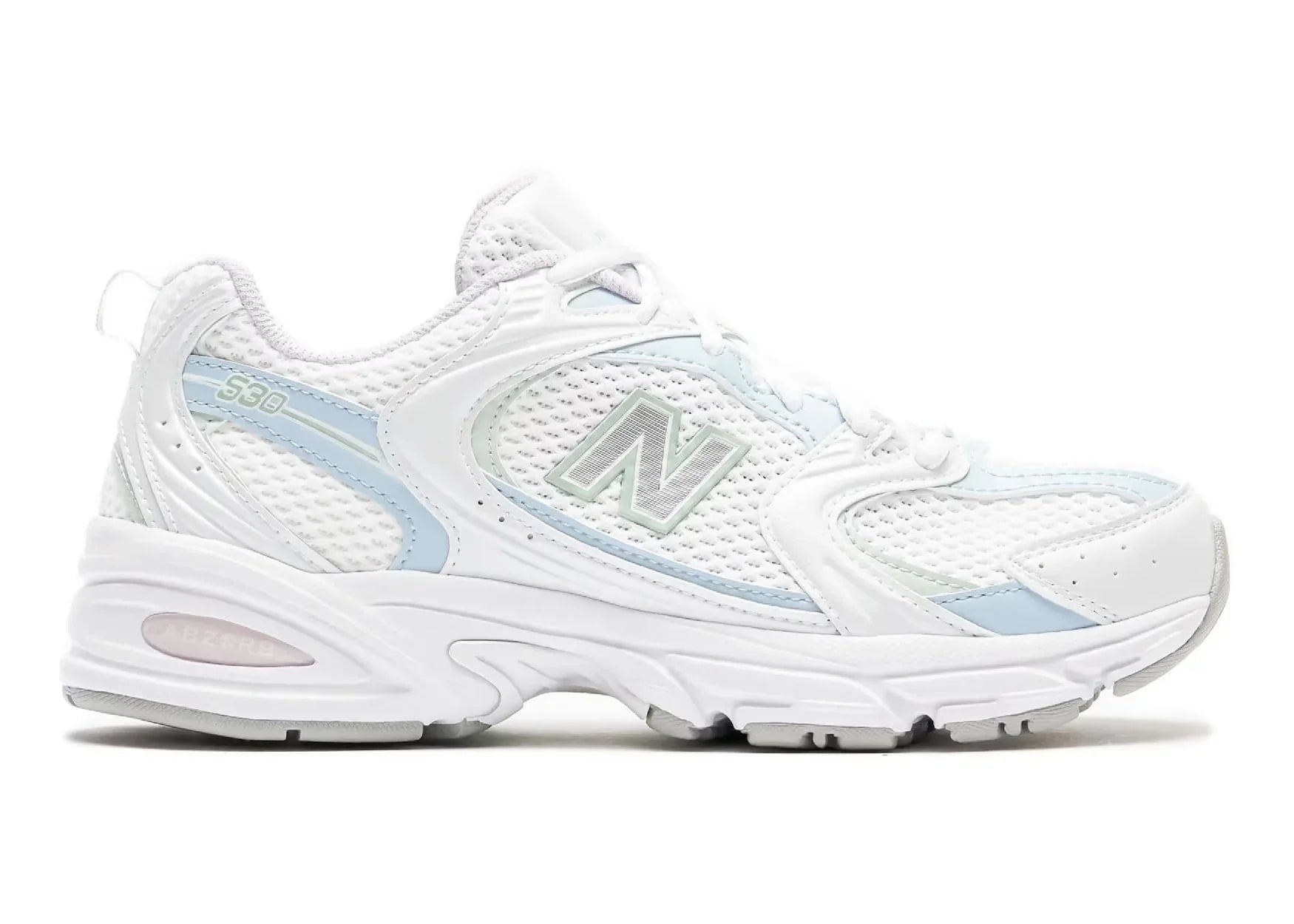 New Balance 530 White Light Chrome Blue Clay Ash - Mind Türkiye