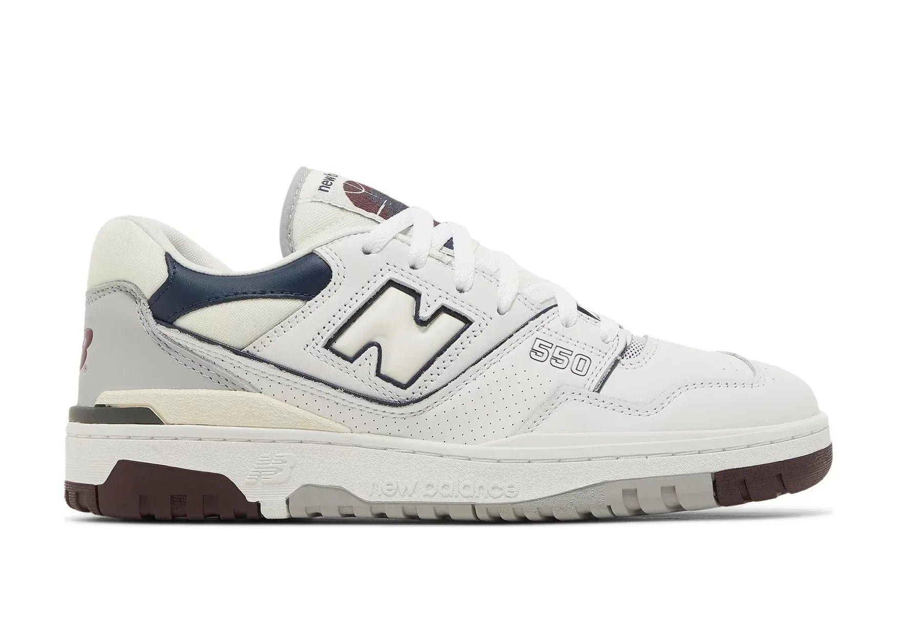 New Balance 550 White Natural Indigo Burgundy - Mind Türkiye
