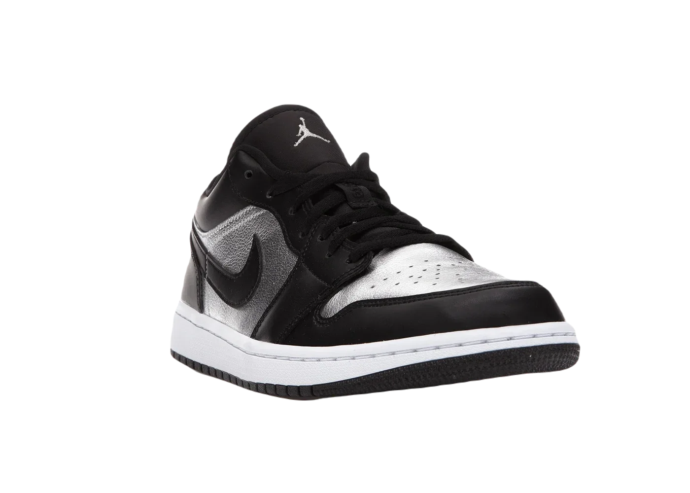 Nike Air Jordan 1 Low SE Black Metallic Silver (W) - Mind Türkiye