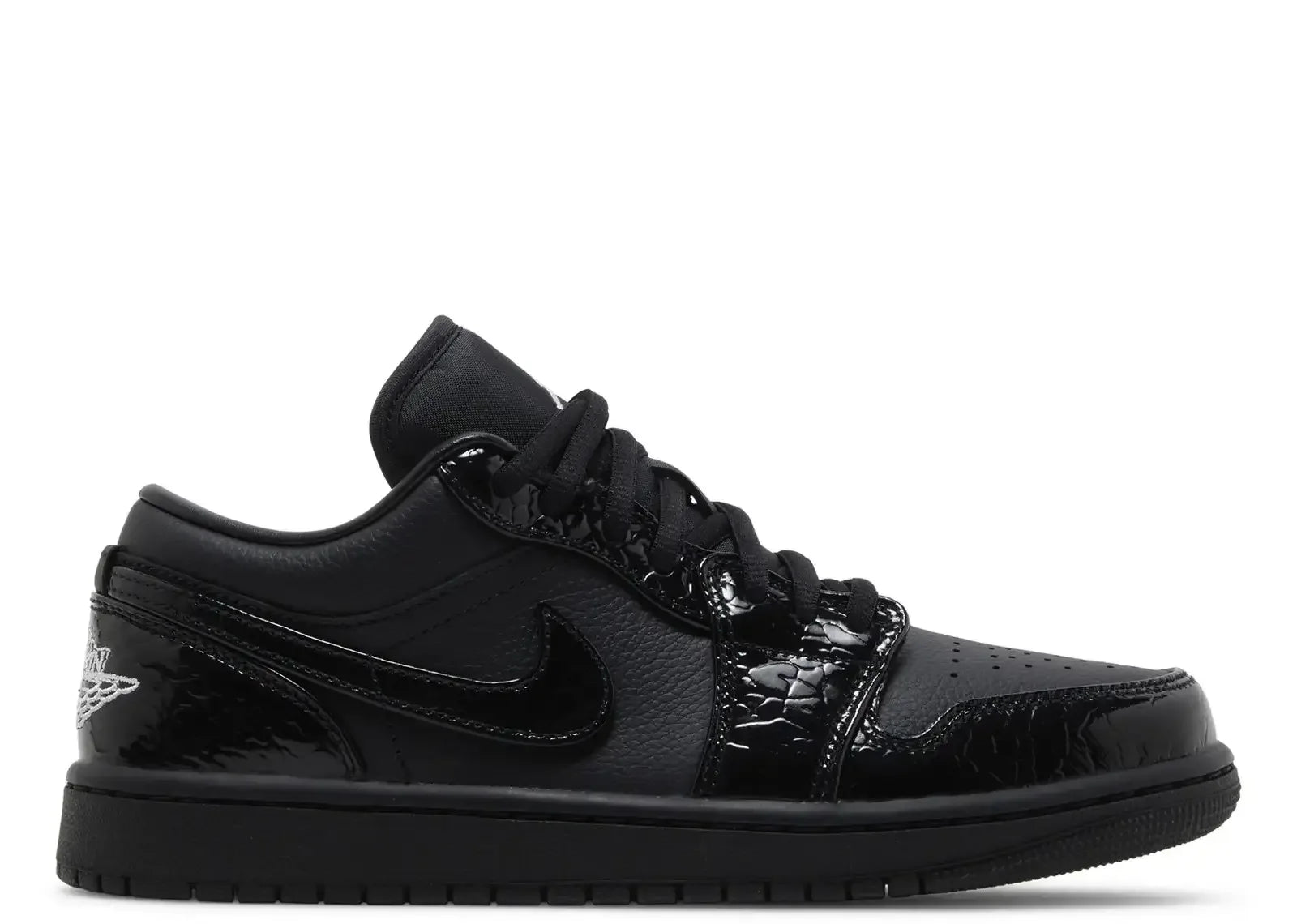 Nike Air Jordan 1 Low SE Patent Elephant Black (W) - Mind Türkiye