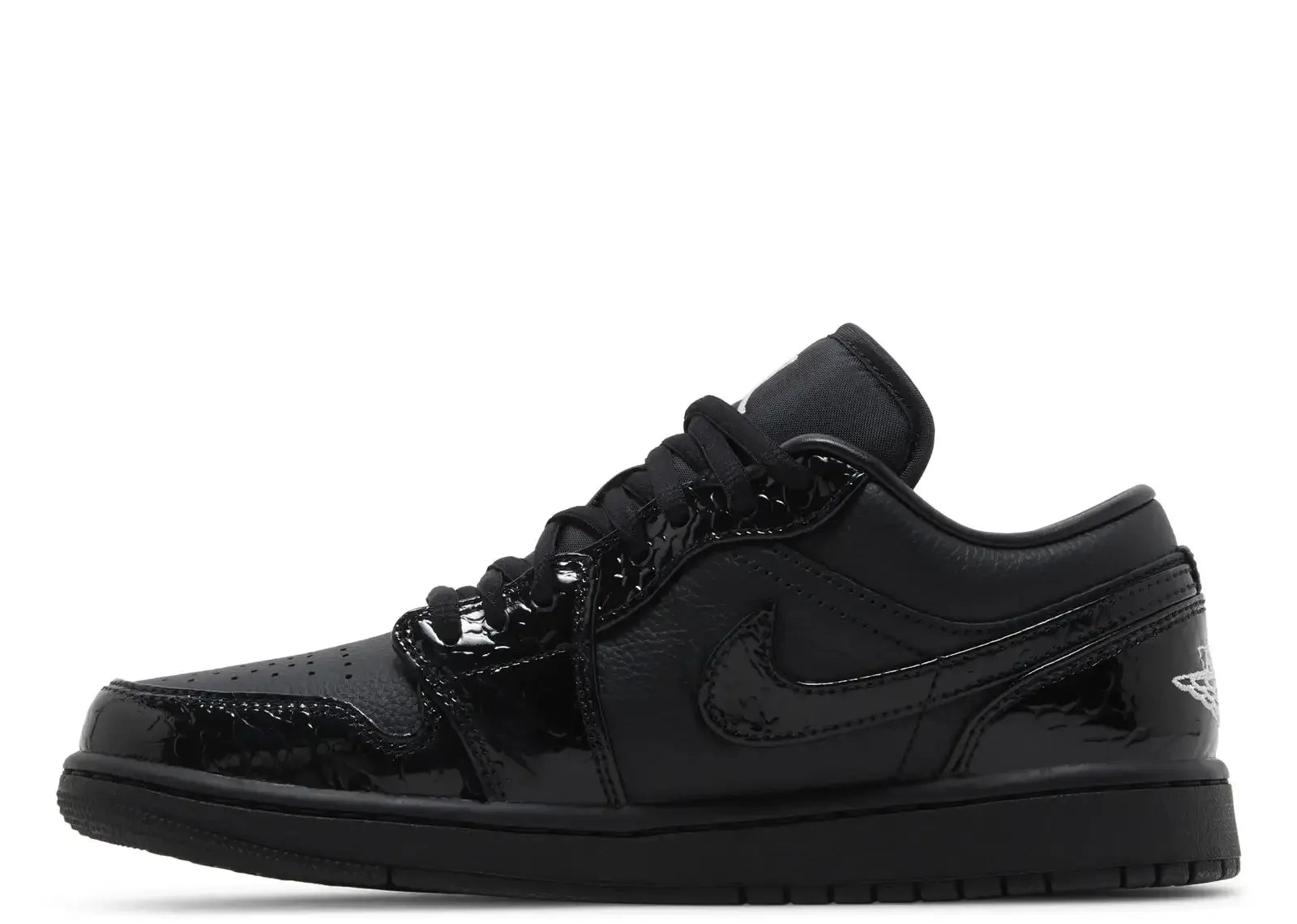 Nike Air Jordan 1 Low SE Patent Elephant Black (W) - Mind Türkiye