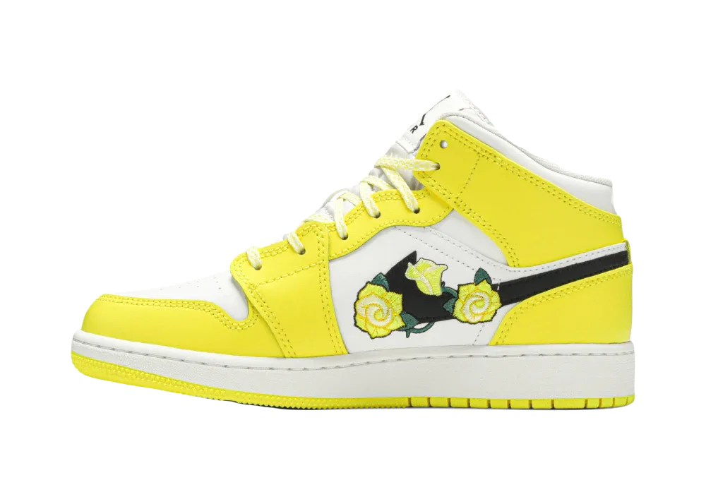 Nike Air Jordan 1 Mid Dynamic Yellow Floral (GS) - Mind Türkiye