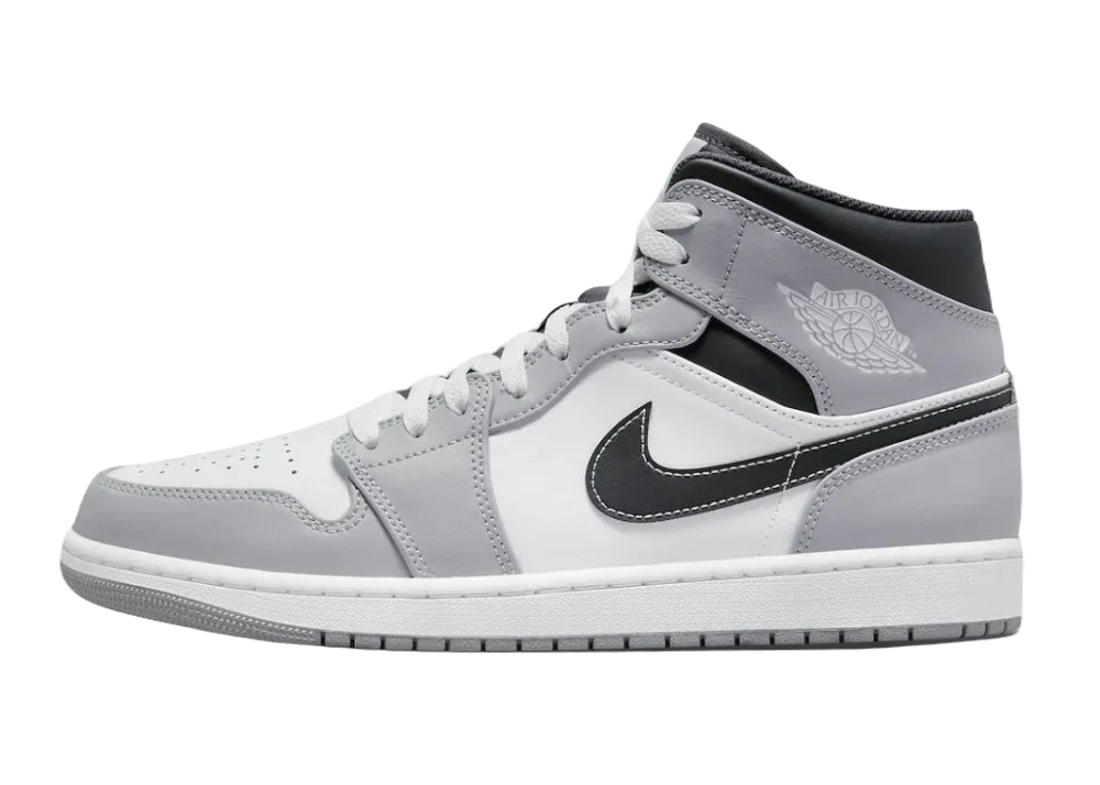 Nike Air Jordan 1 Mid Light Smoke Grey Anthracite - Mind Türkiye