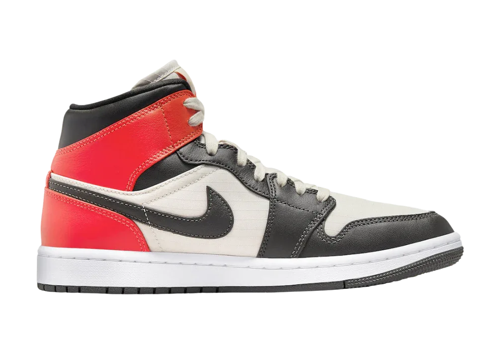 Nike Air Jordan 1 Mid Newsprint Light Orewood Brown (W)