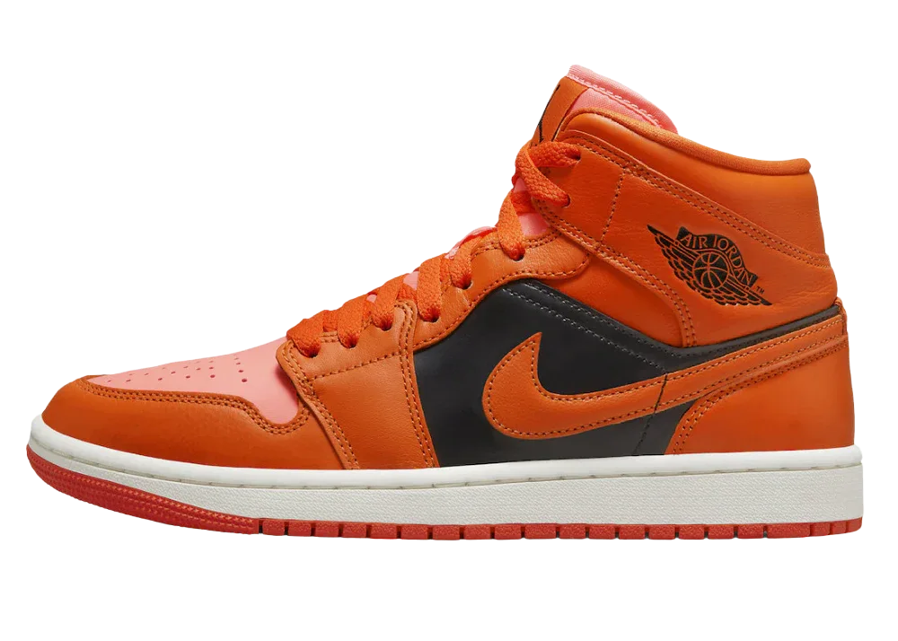 Nike Air Jordan 1 Mid Orange Black (W) - Mind Türkiye