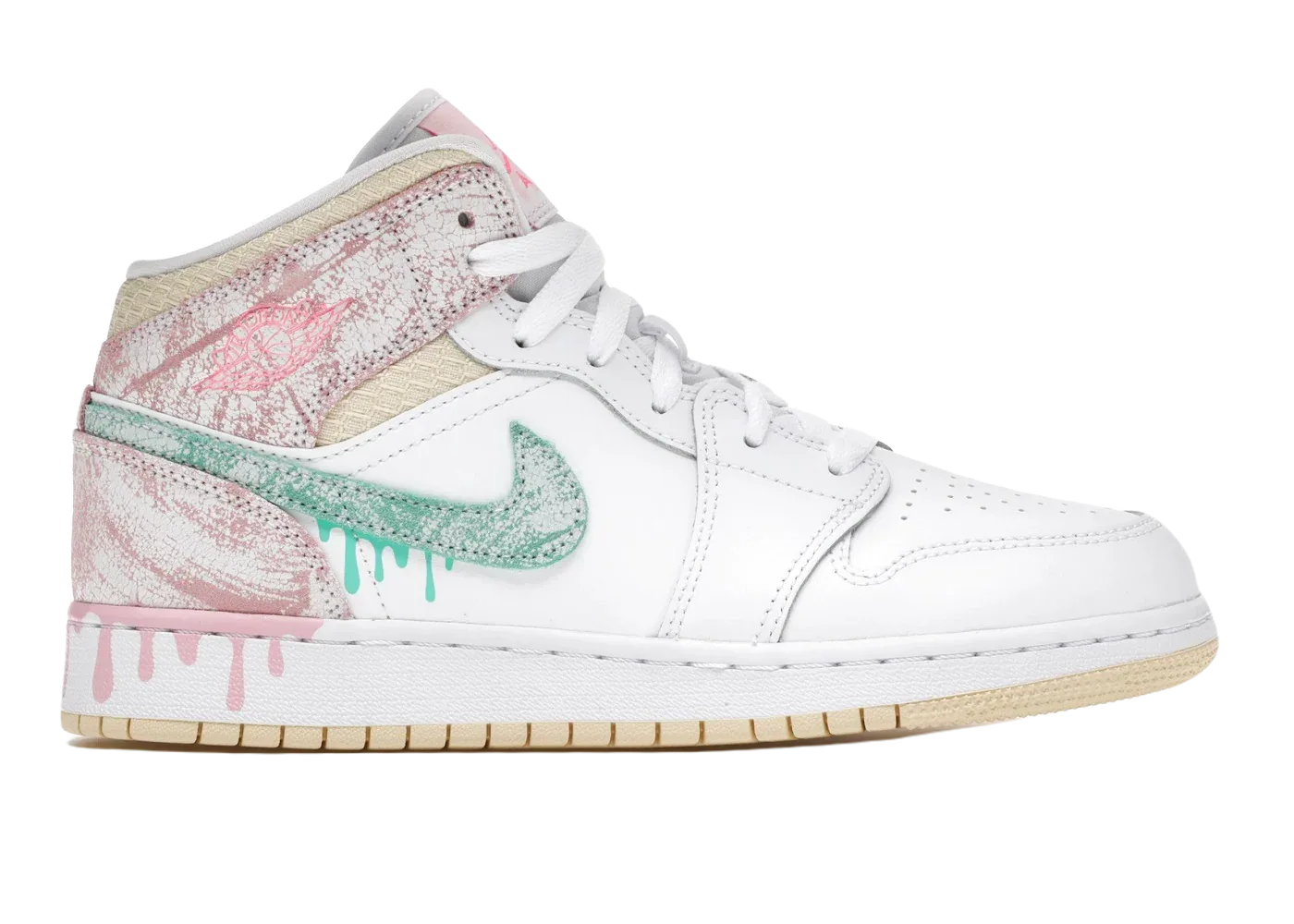 Nike Air Jordan 1 Mid Paint Drip (GS)